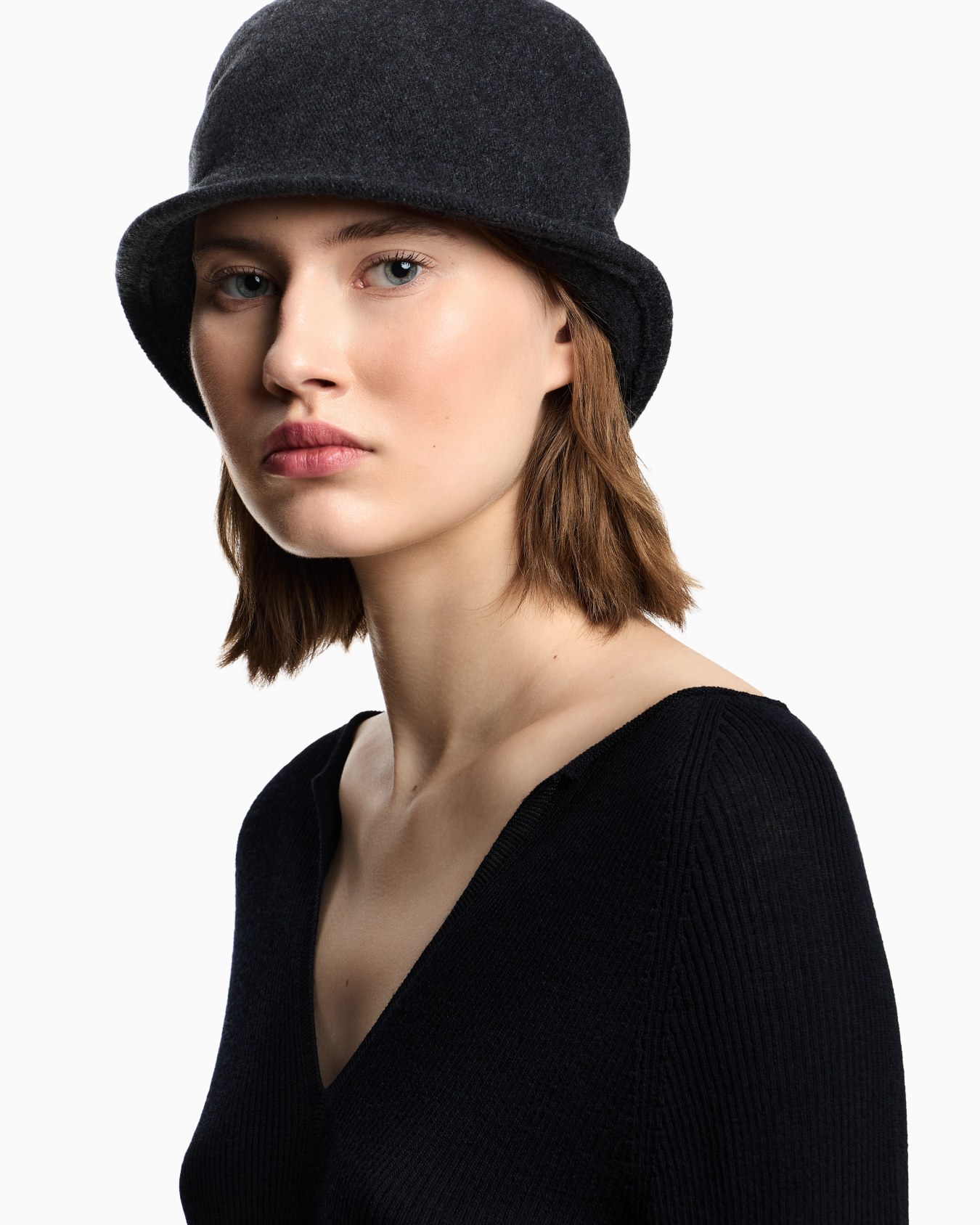 Chapeau cloche en laine Icon Diapositive 2