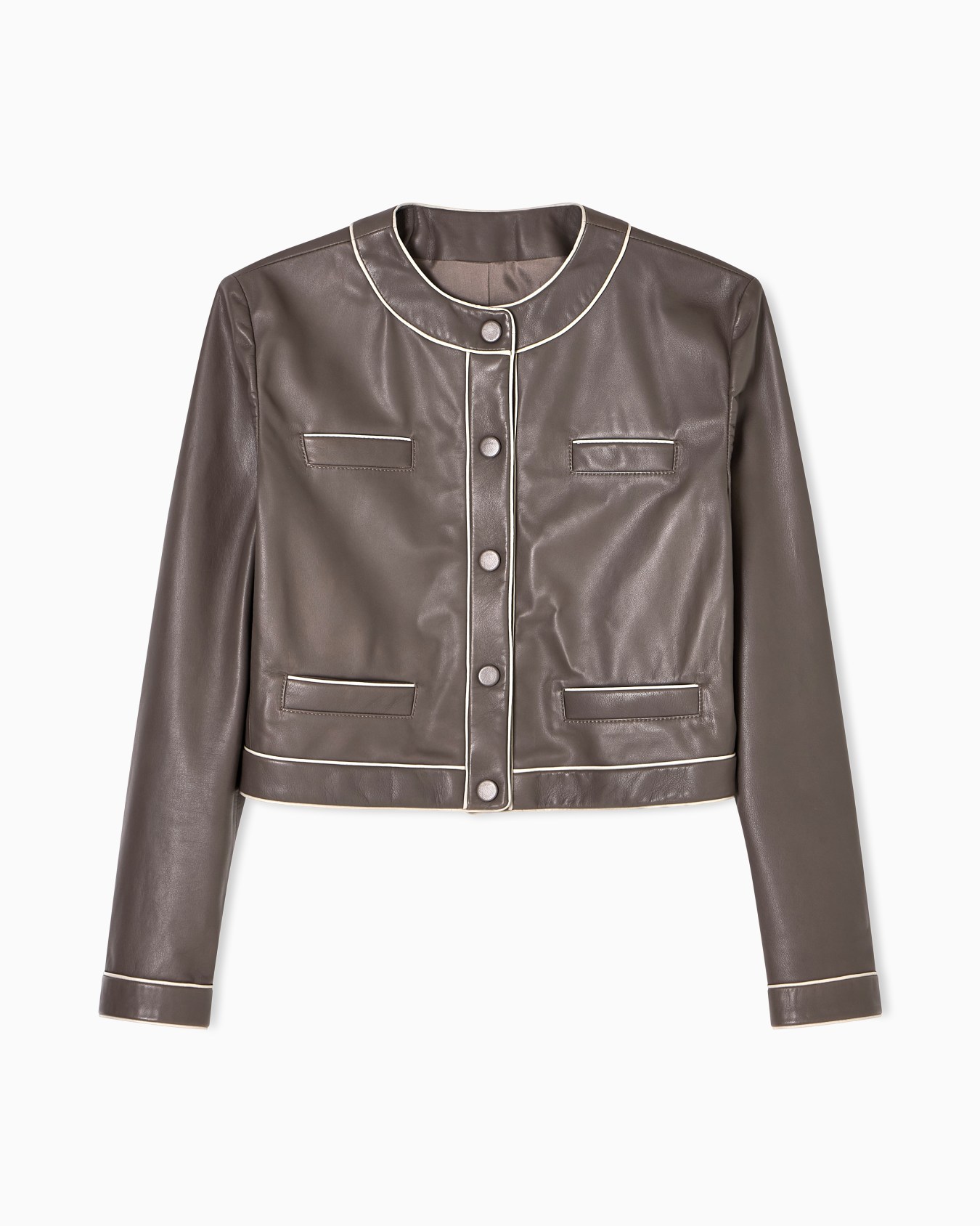 Semi-aniline lambskin nappa leather jacket Slide 0