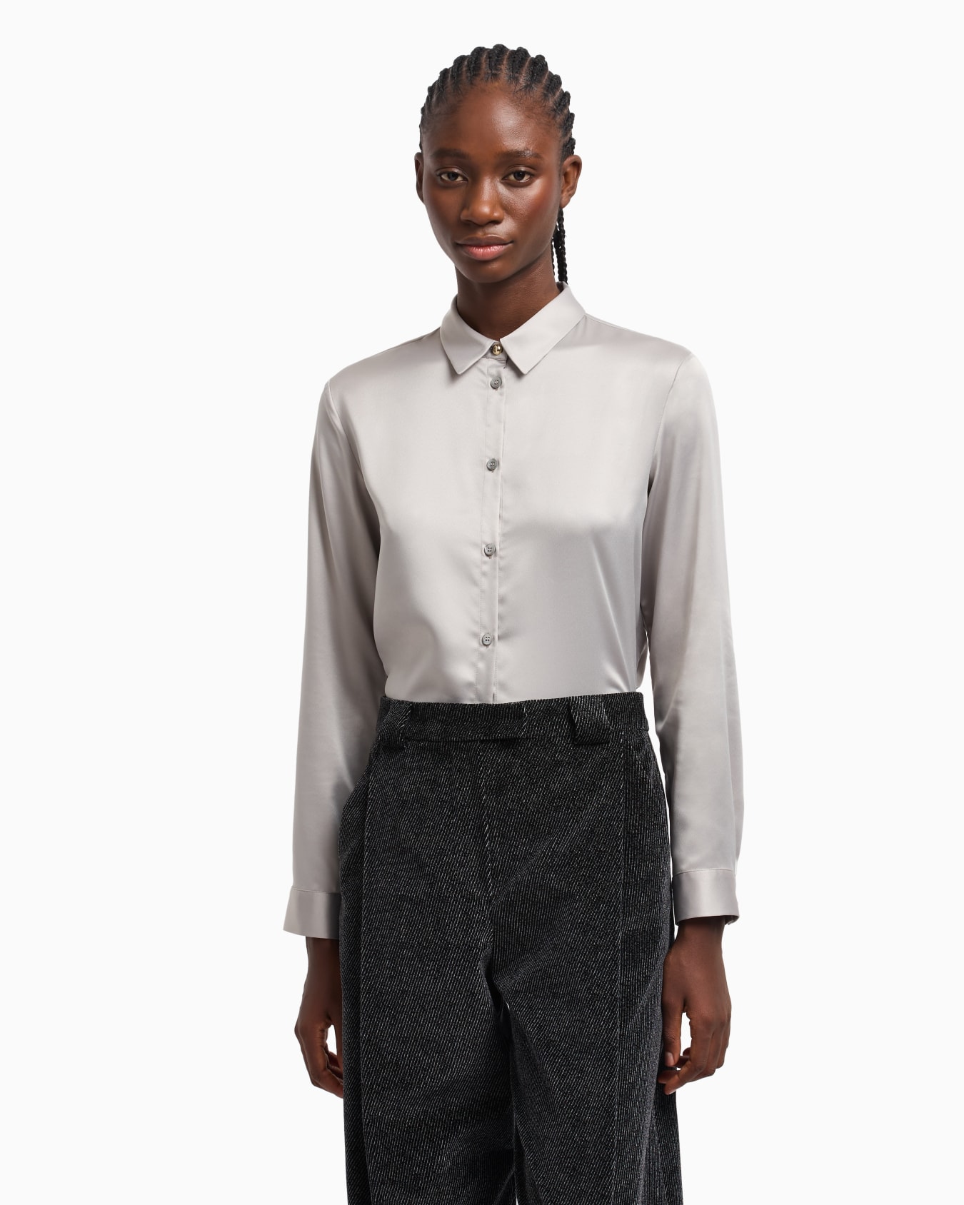 Valentine’s Day capsule collection satin crêpe shirt Slide 3