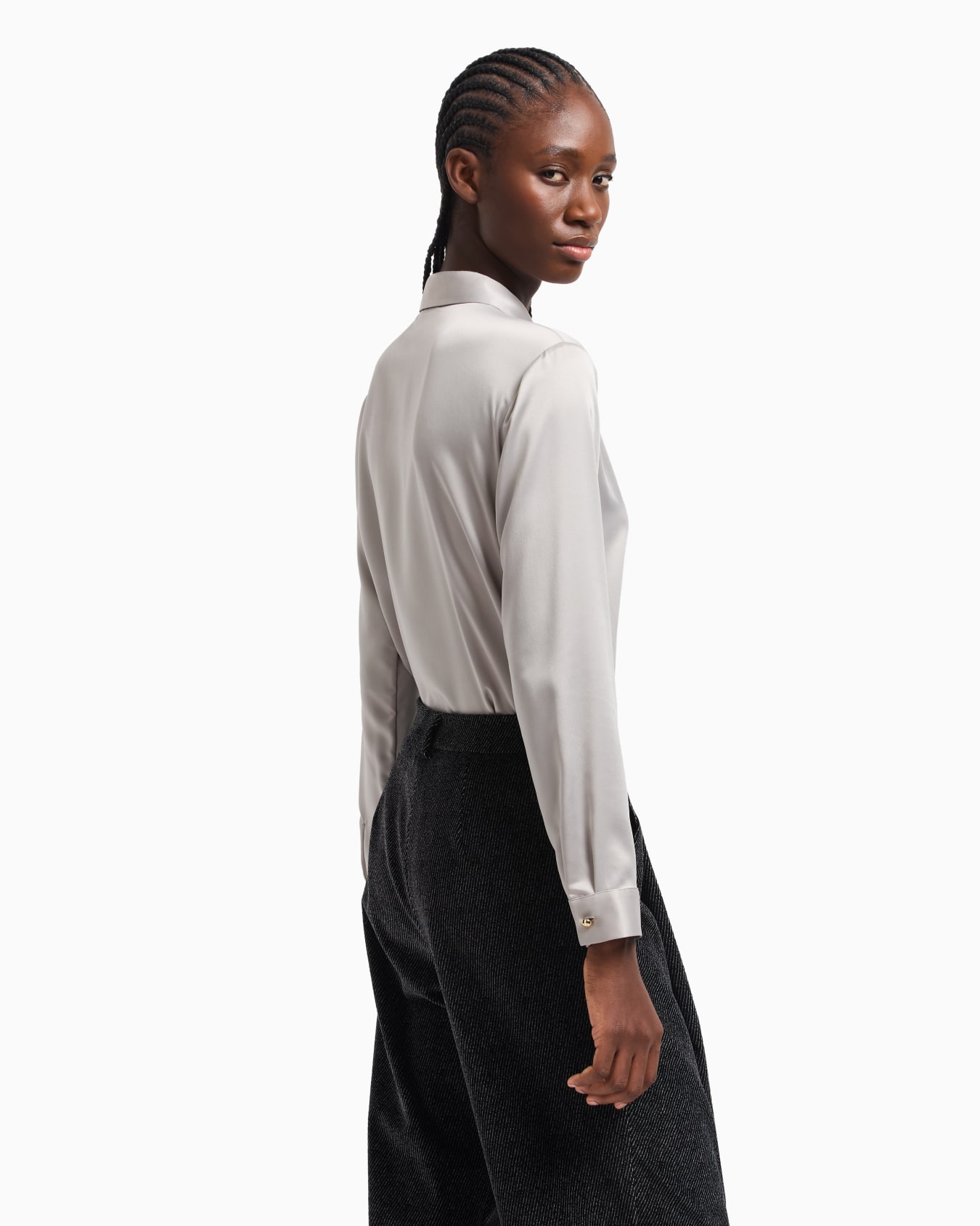 Valentine’s Day capsule collection satin crêpe shirt Slide 2