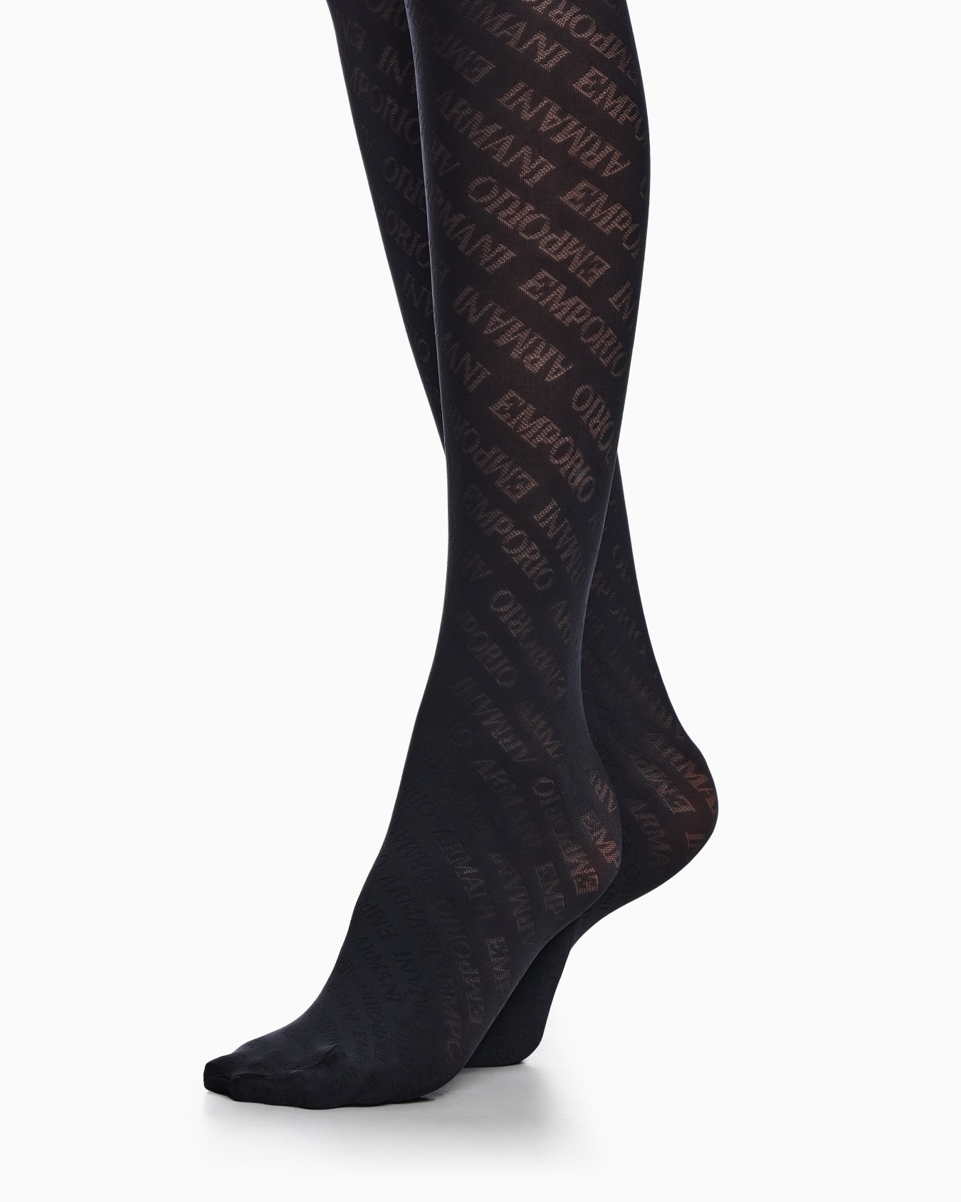 Collant in mesh con logo all over Slide 2