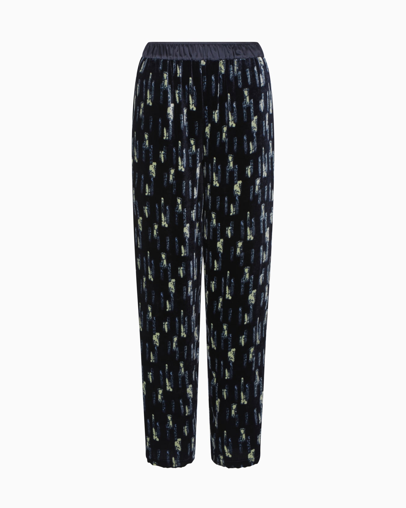 Printed velvet trousers Slide 0