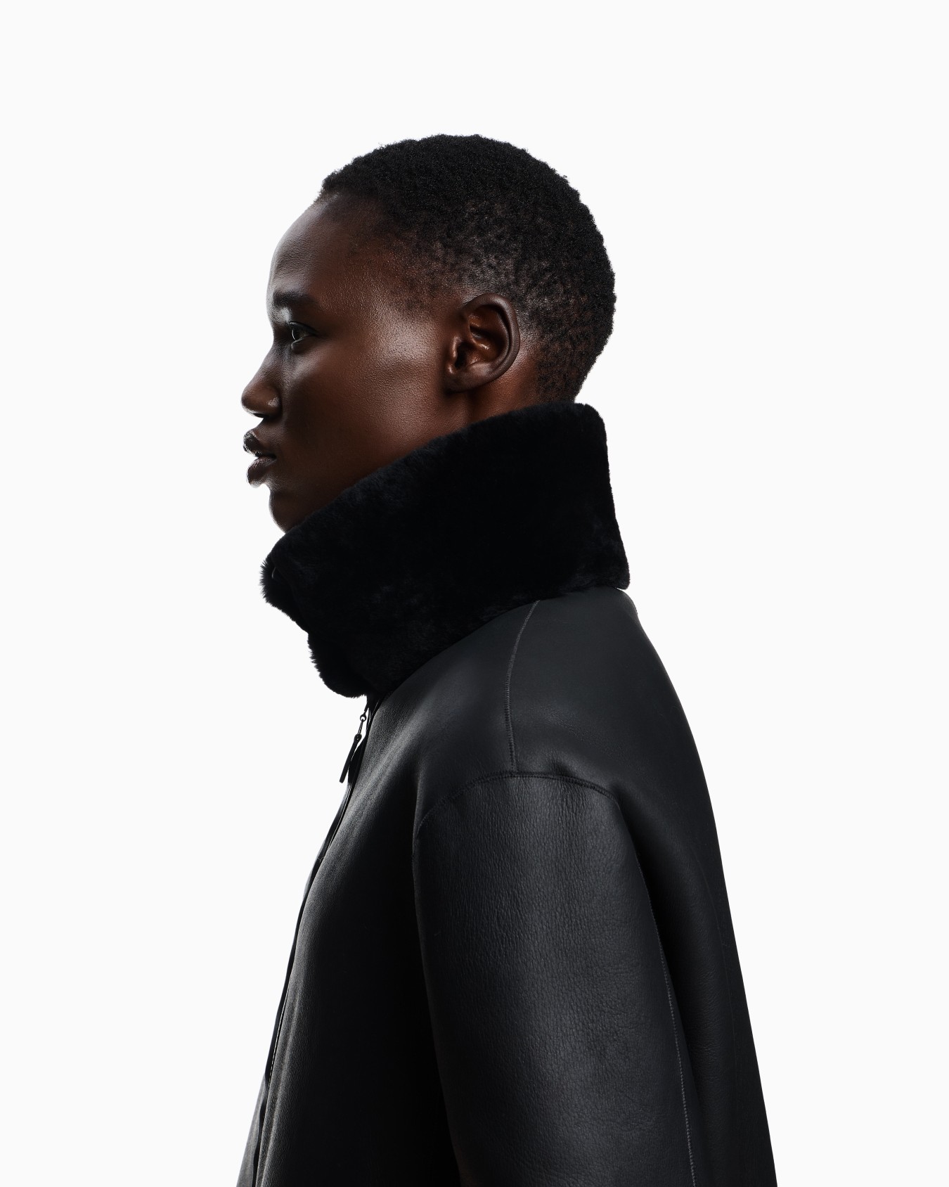 ASV reversible coat in Spanish merino shearling lambskin Slide 5