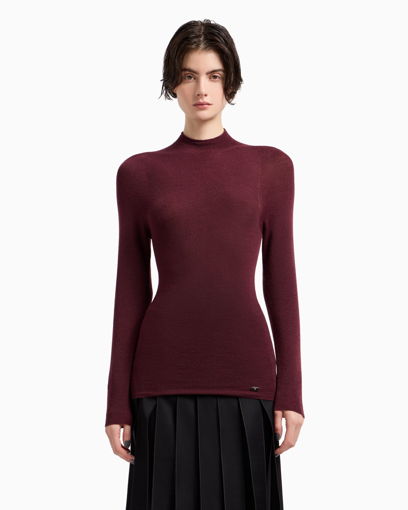 Pull à col roulé en laine vierge mélangée Capsule Polygon Diapositive 3