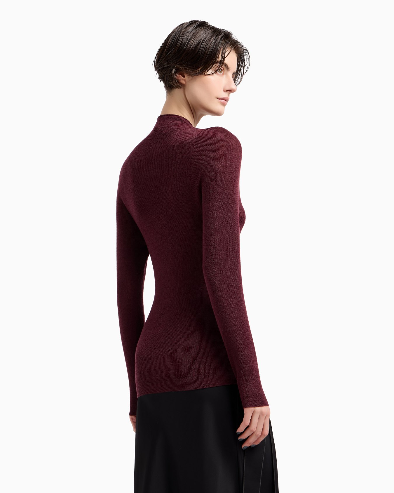 Pull à col roulé en laine vierge mélangée Capsule Polygon Diapositive 2