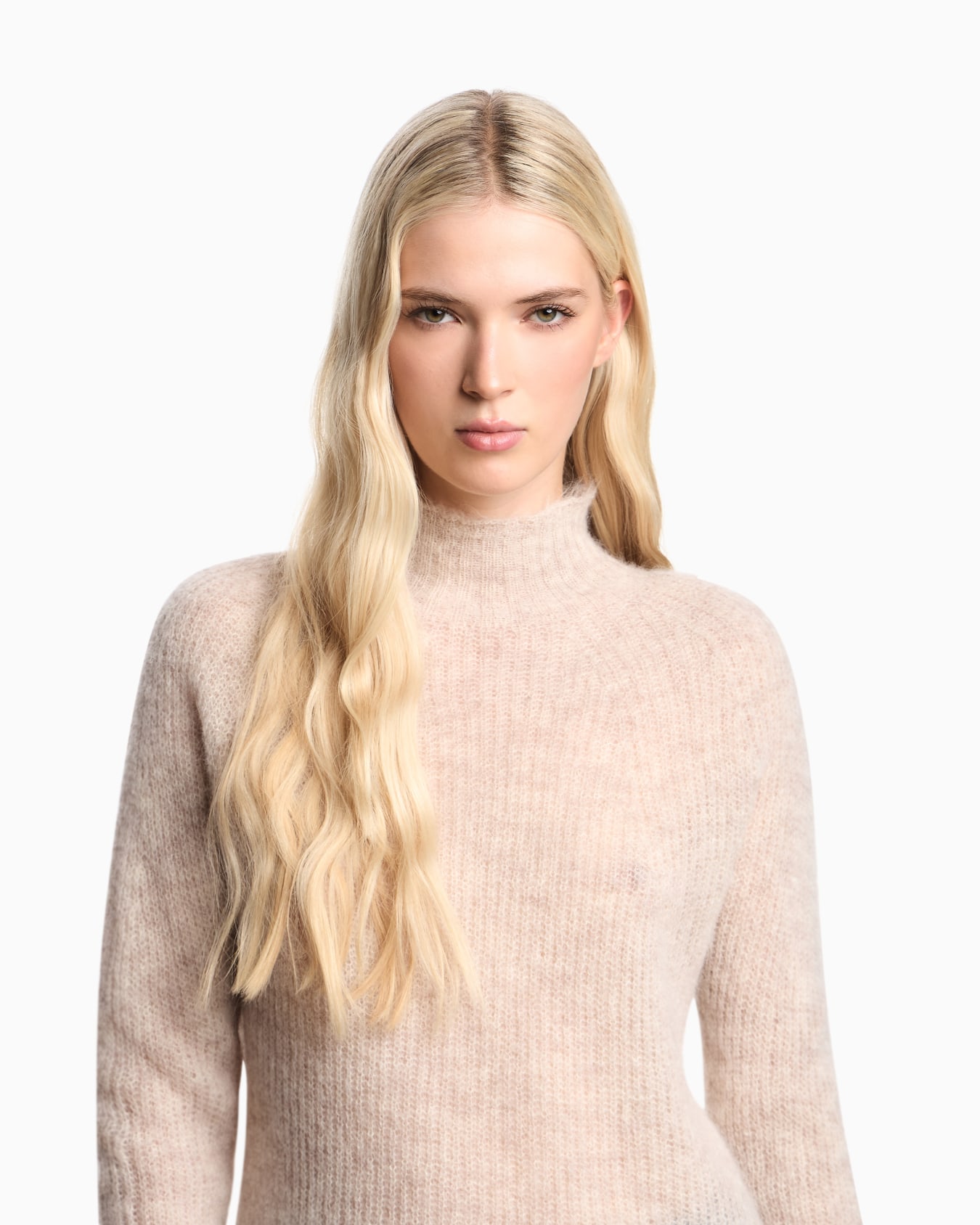 Mock-neck jumper in an alpaca wool blend Slide 4