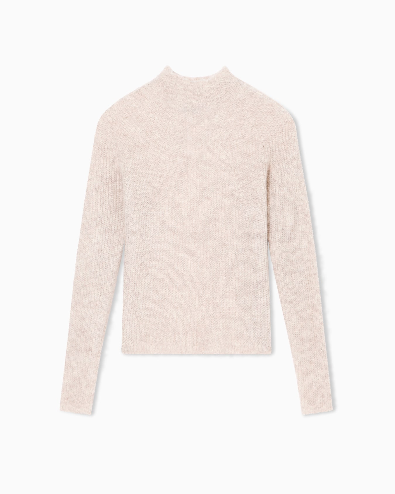 Mock-neck jumper in an alpaca wool blend Slide 0