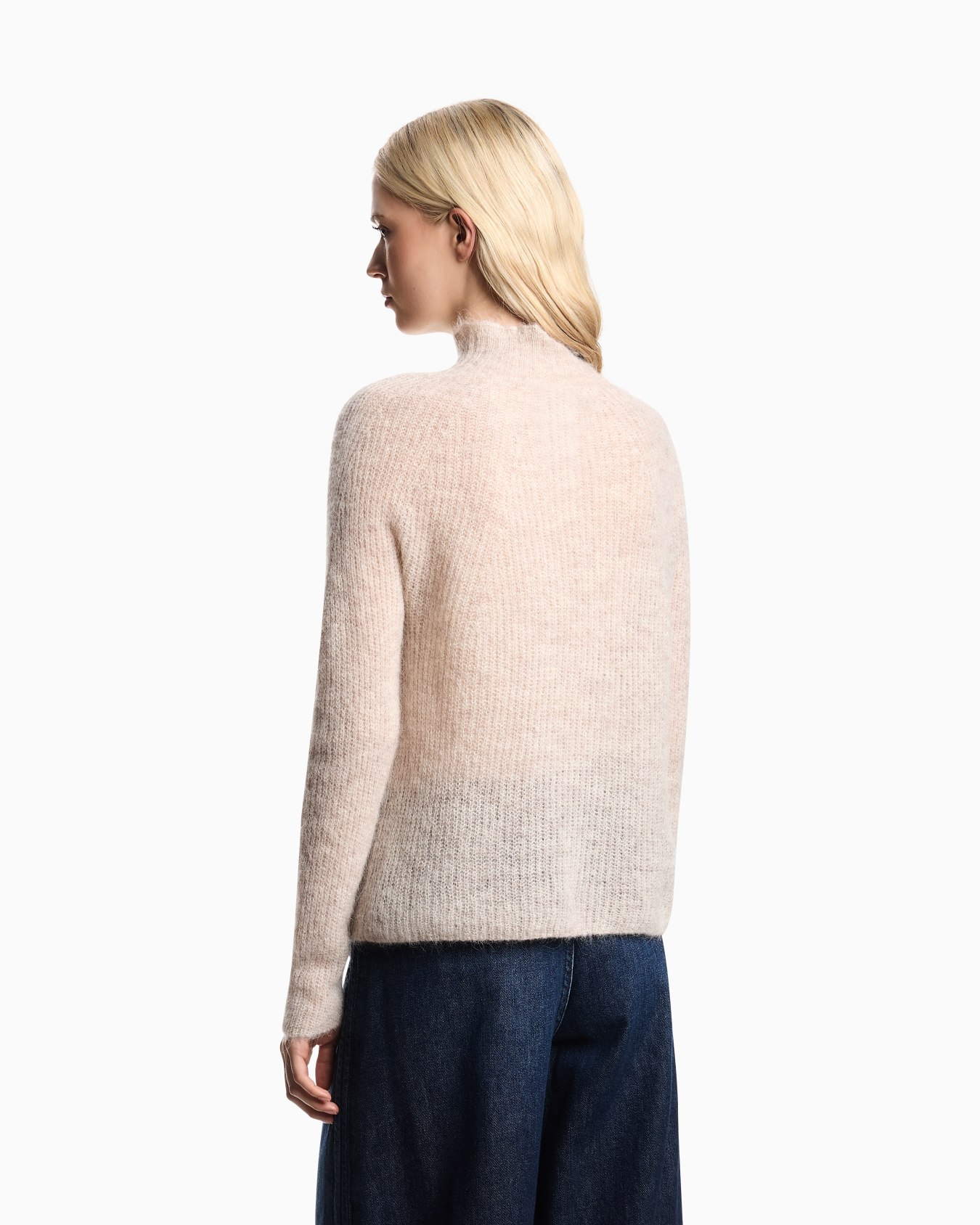 Mock-neck jumper in an alpaca wool blend Slide 2