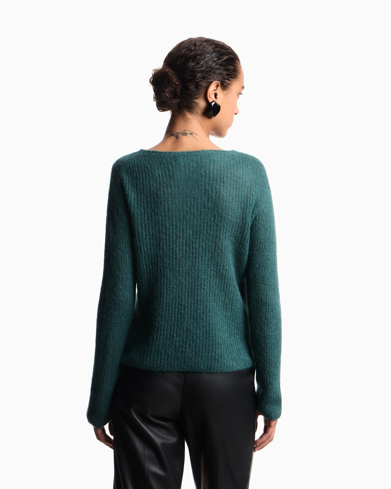 Alpaca wool-blend, crew-neck jumper Slide 2