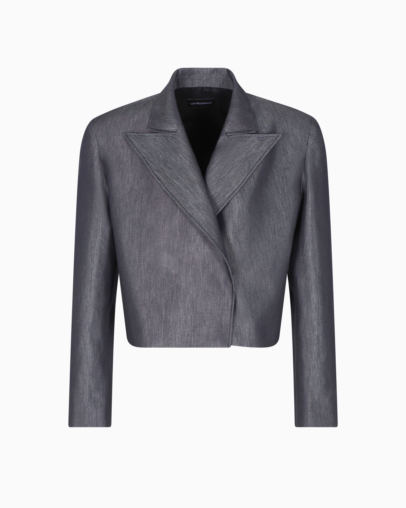 Boléro en gabardine teinte en fil Capsule Polygon Diapositive 0