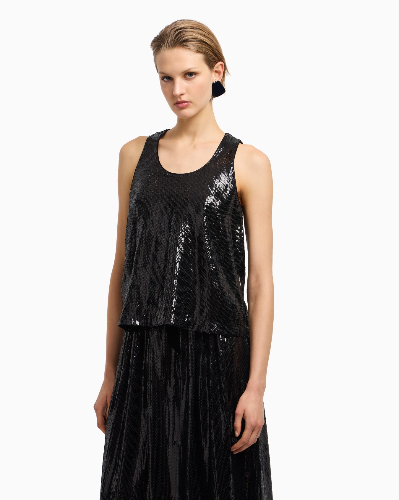 Sleeveless top with all-over sequins Slide 4