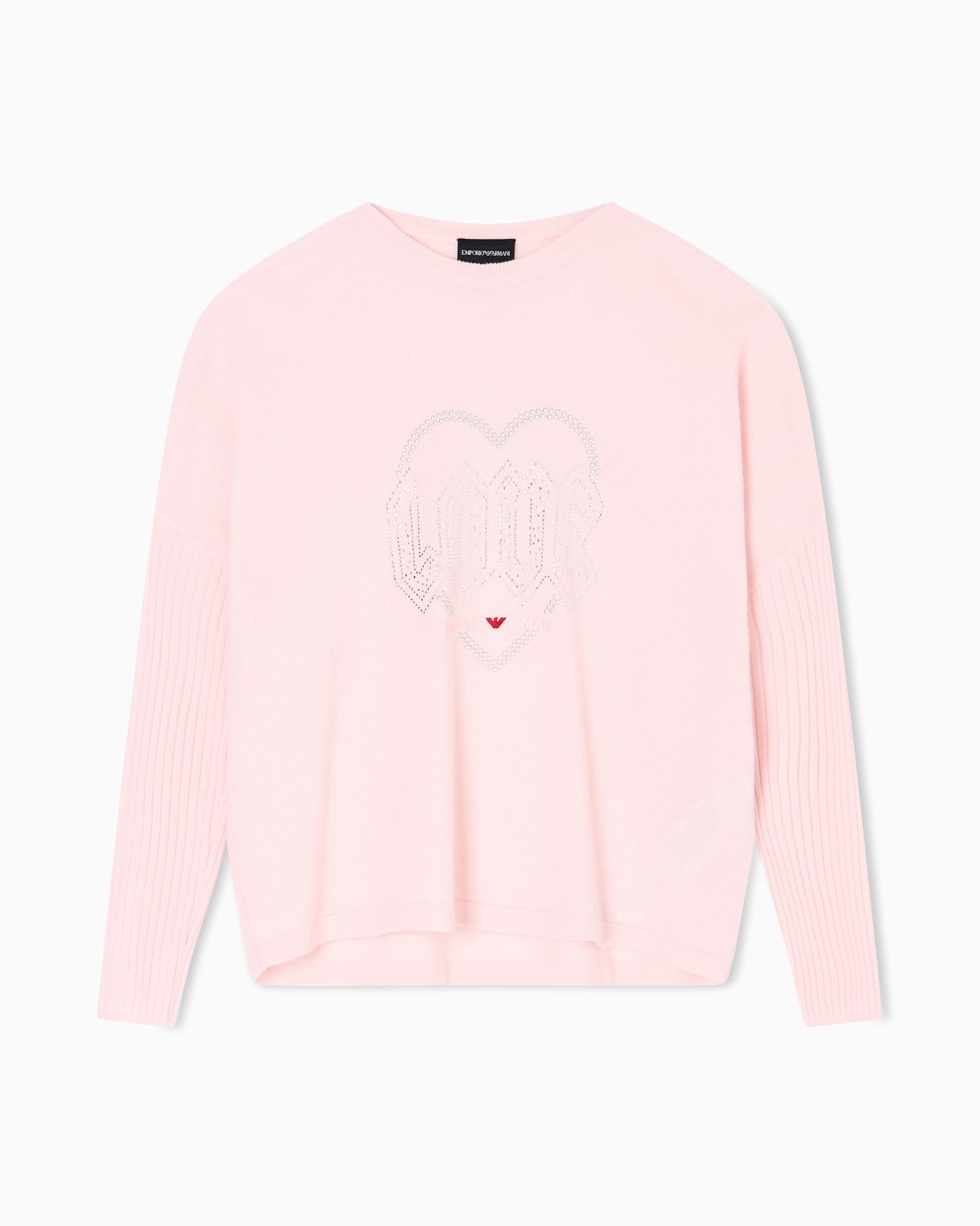 Valentine’s Day capsule collection virgin-wool jumper with rhinestones Slide 0