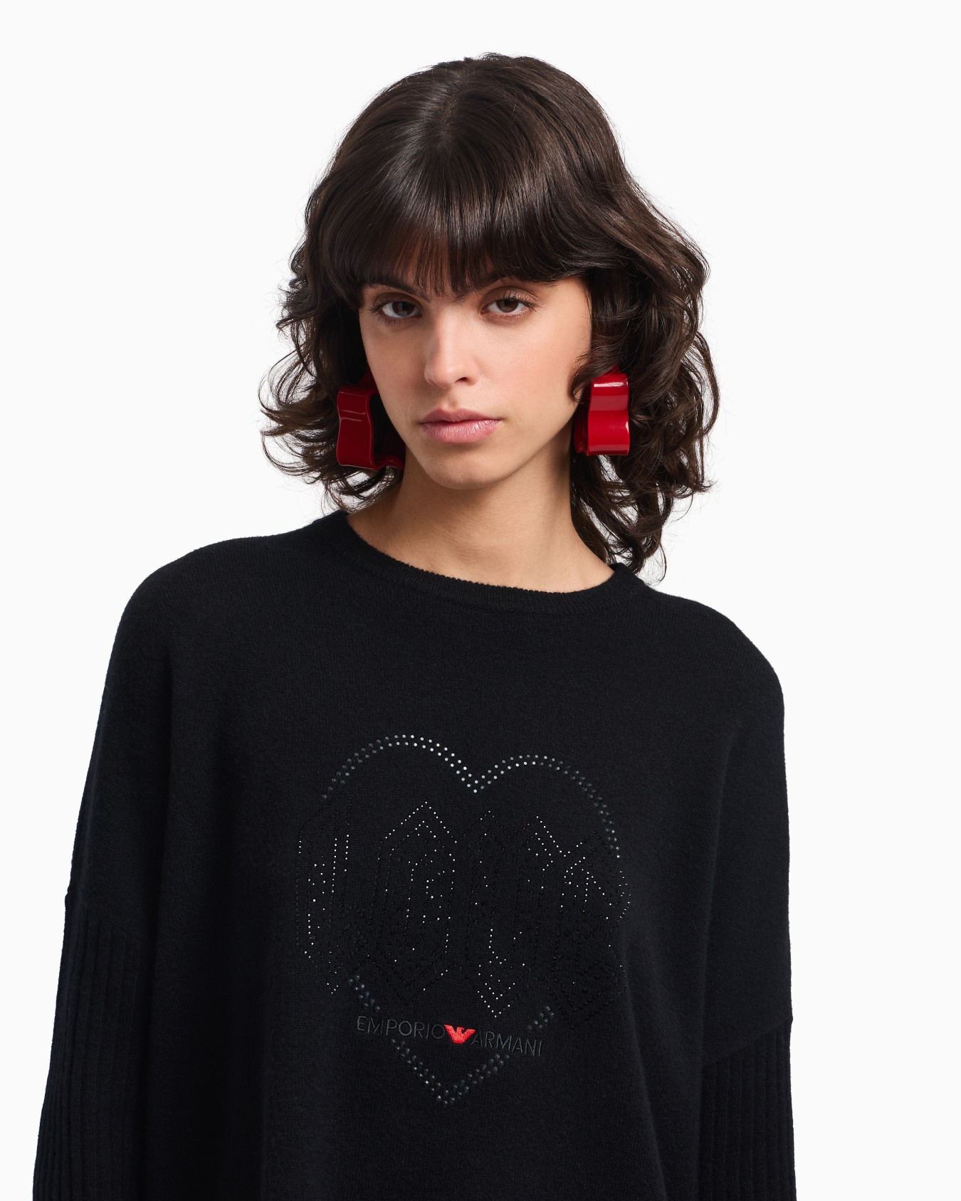Valentine’s Day capsule collection virgin-wool jumper with rhinestones Slide 5