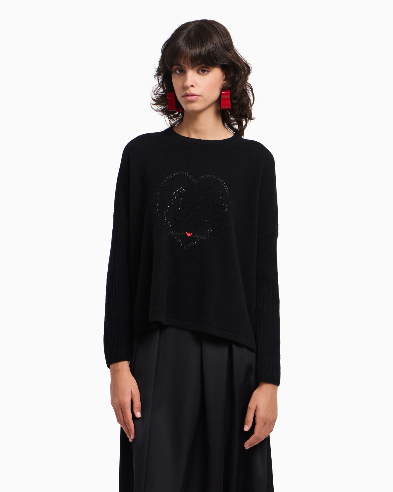 Valentine’s Day capsule collection virgin-wool jumper with rhinestones Slide 4