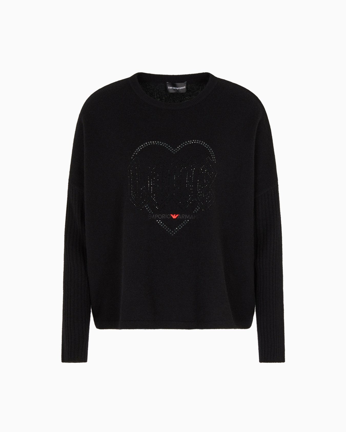 Valentine’s Day capsule collection virgin-wool jumper with rhinestones Slide 0