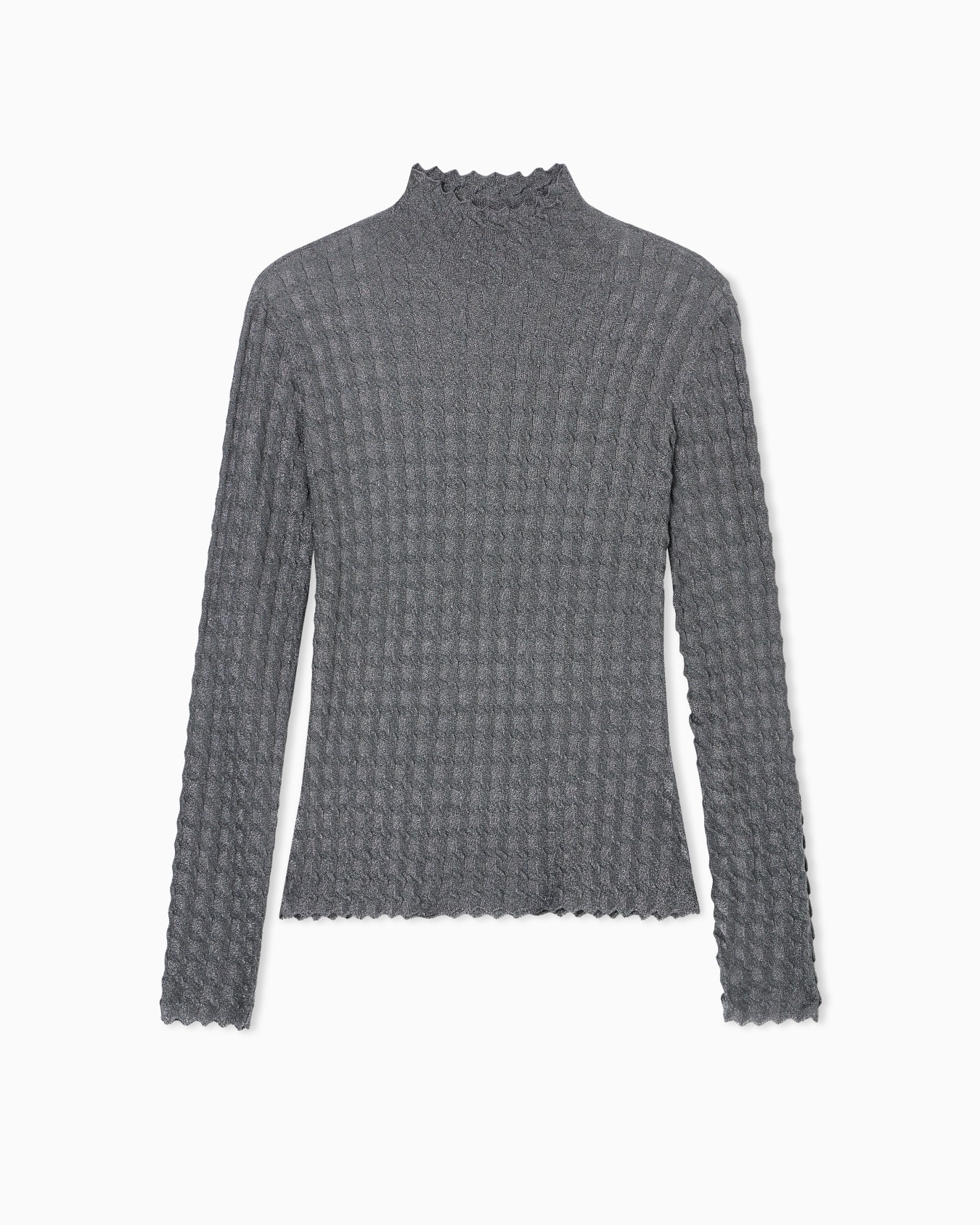 3D-effect lurex knit Slide 0