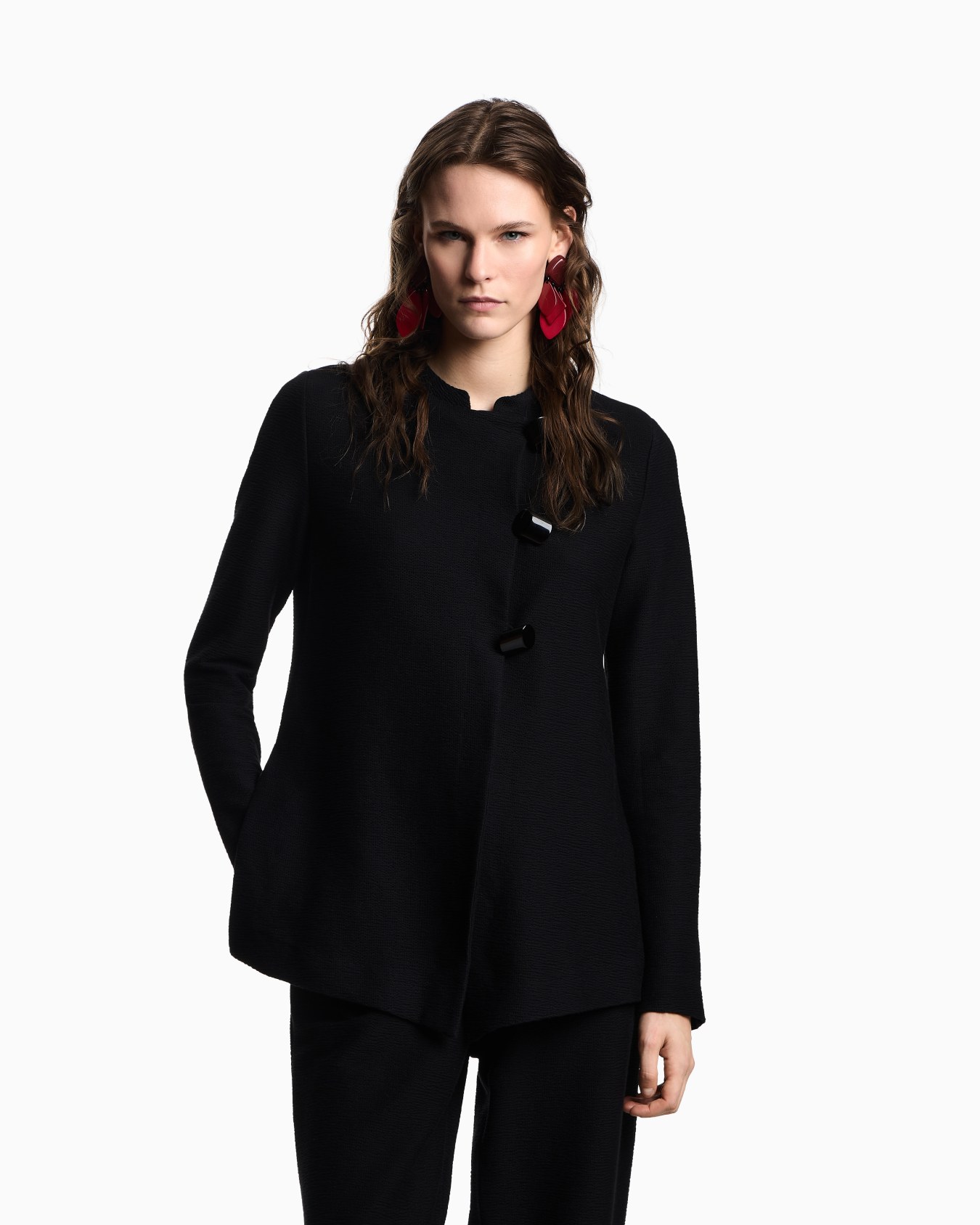 Embossed, textured jersey jacket Slide 3