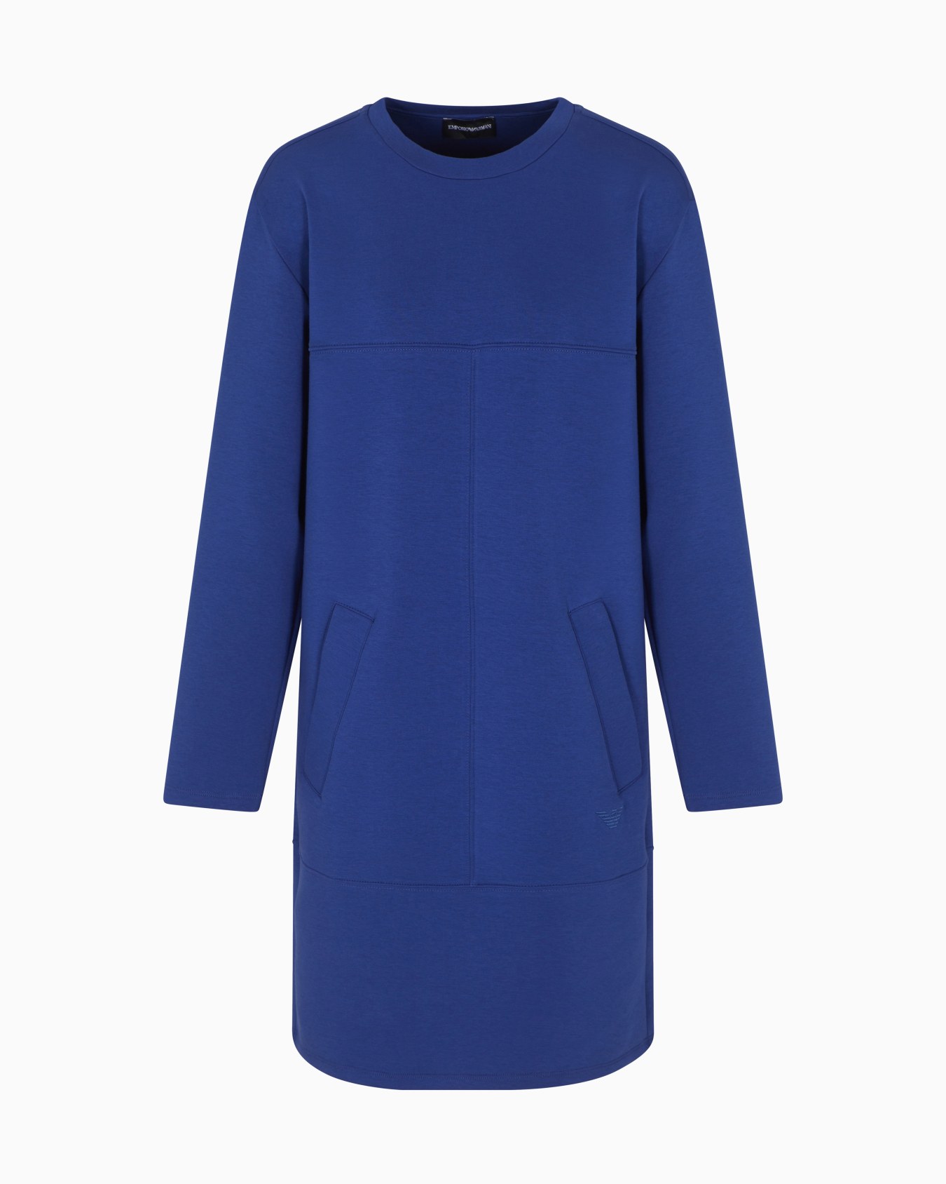Double jersey crew-neck dress Slide 0
