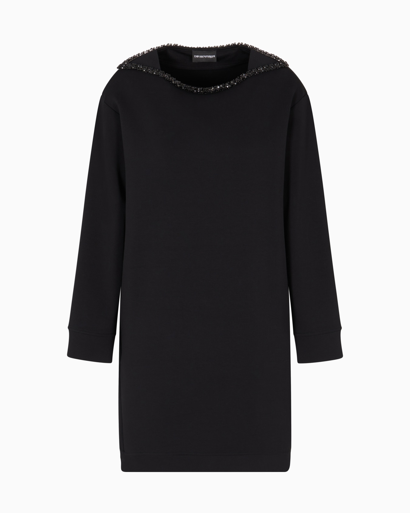 ASV double-jersey dress with rhinestone detail Slide 0