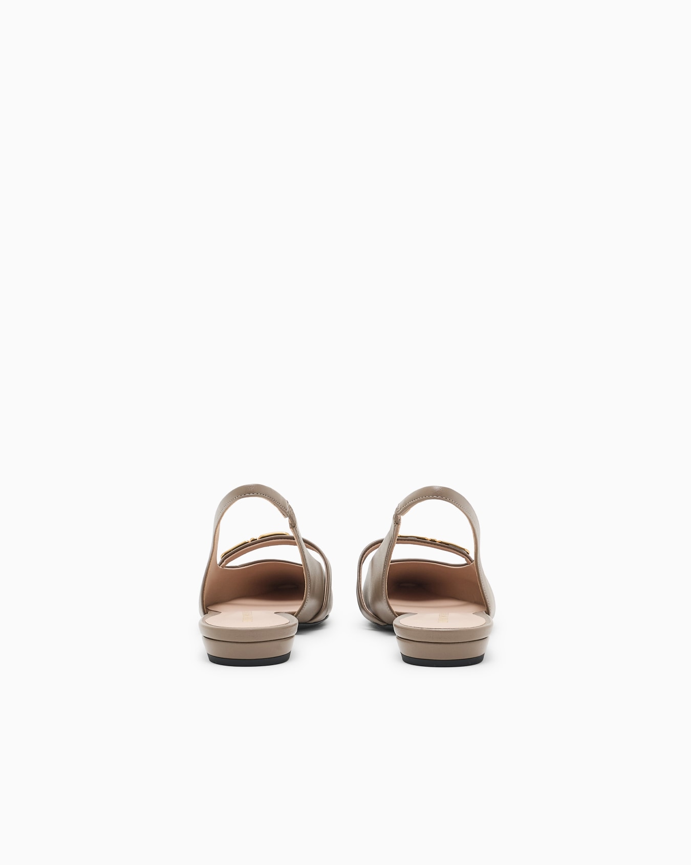 Ballerines modèle slingback en nappa avec plaque aigle Diapositive 3