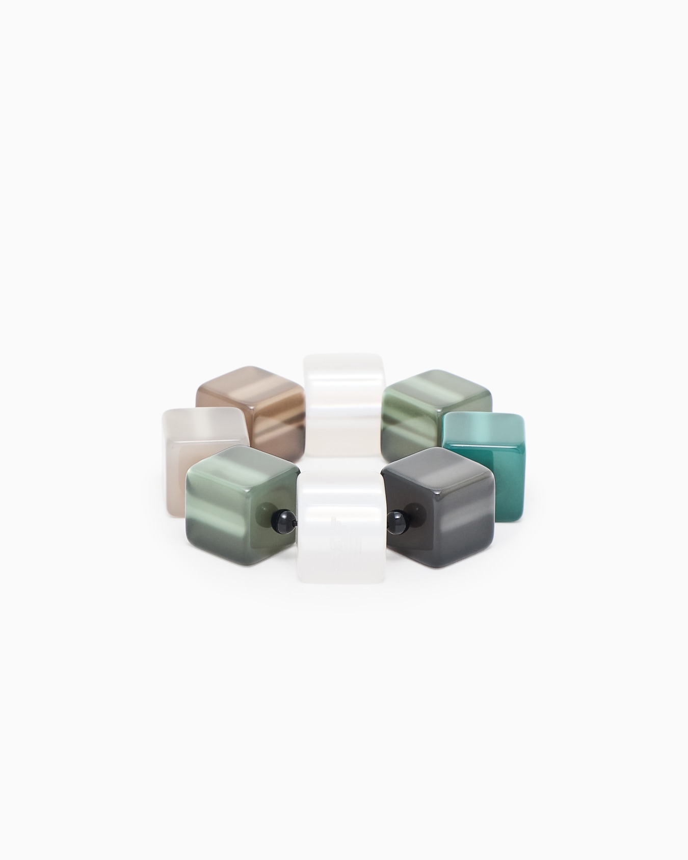 Elasticated bracelet with cubes  Slide 0