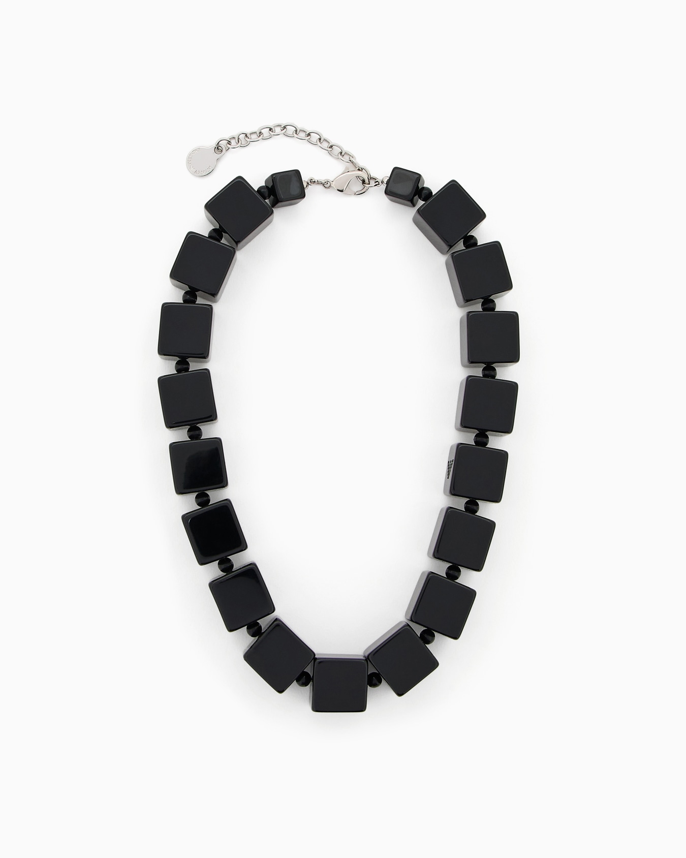 Necklace with cubes and micro spheres Slide 0