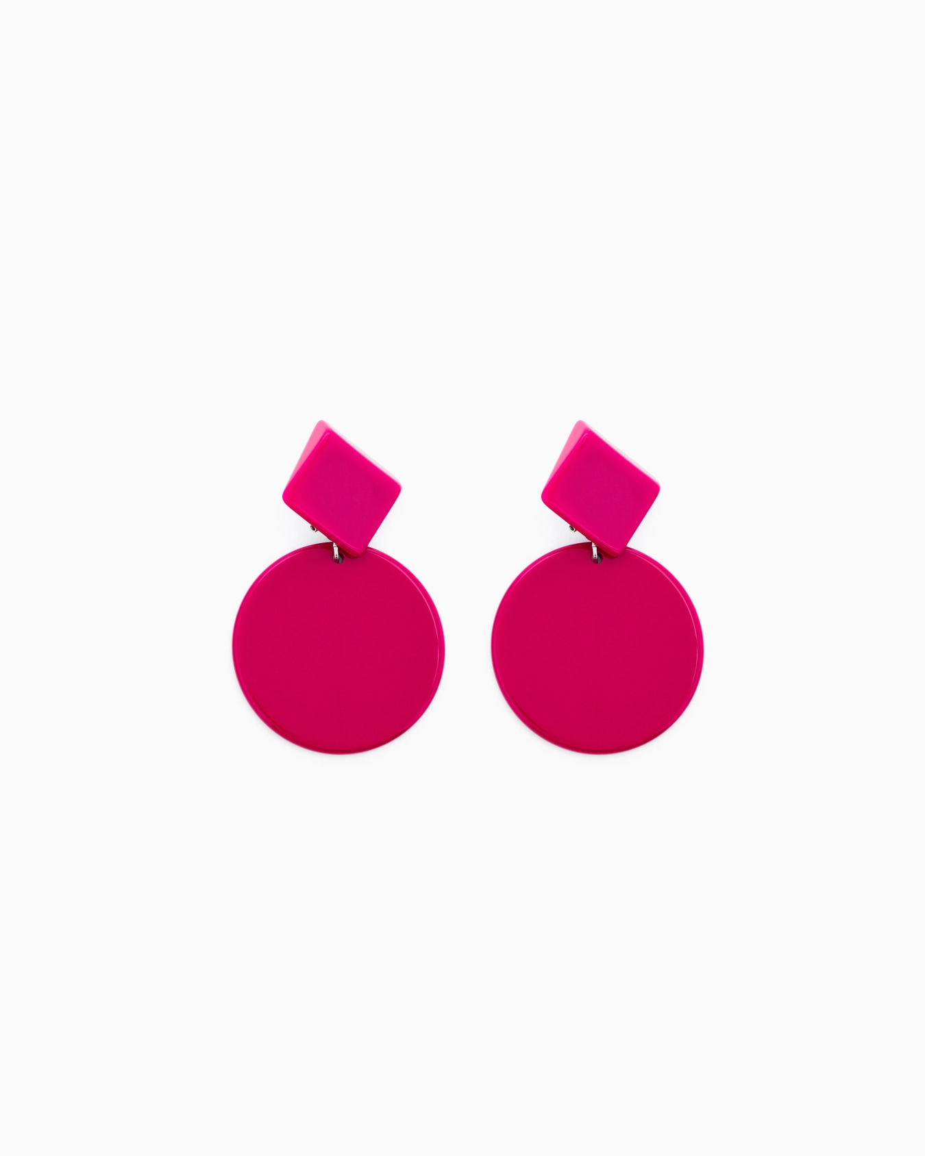 Grandes boucles d’oreilles pendantes circulaires Diapositive 0