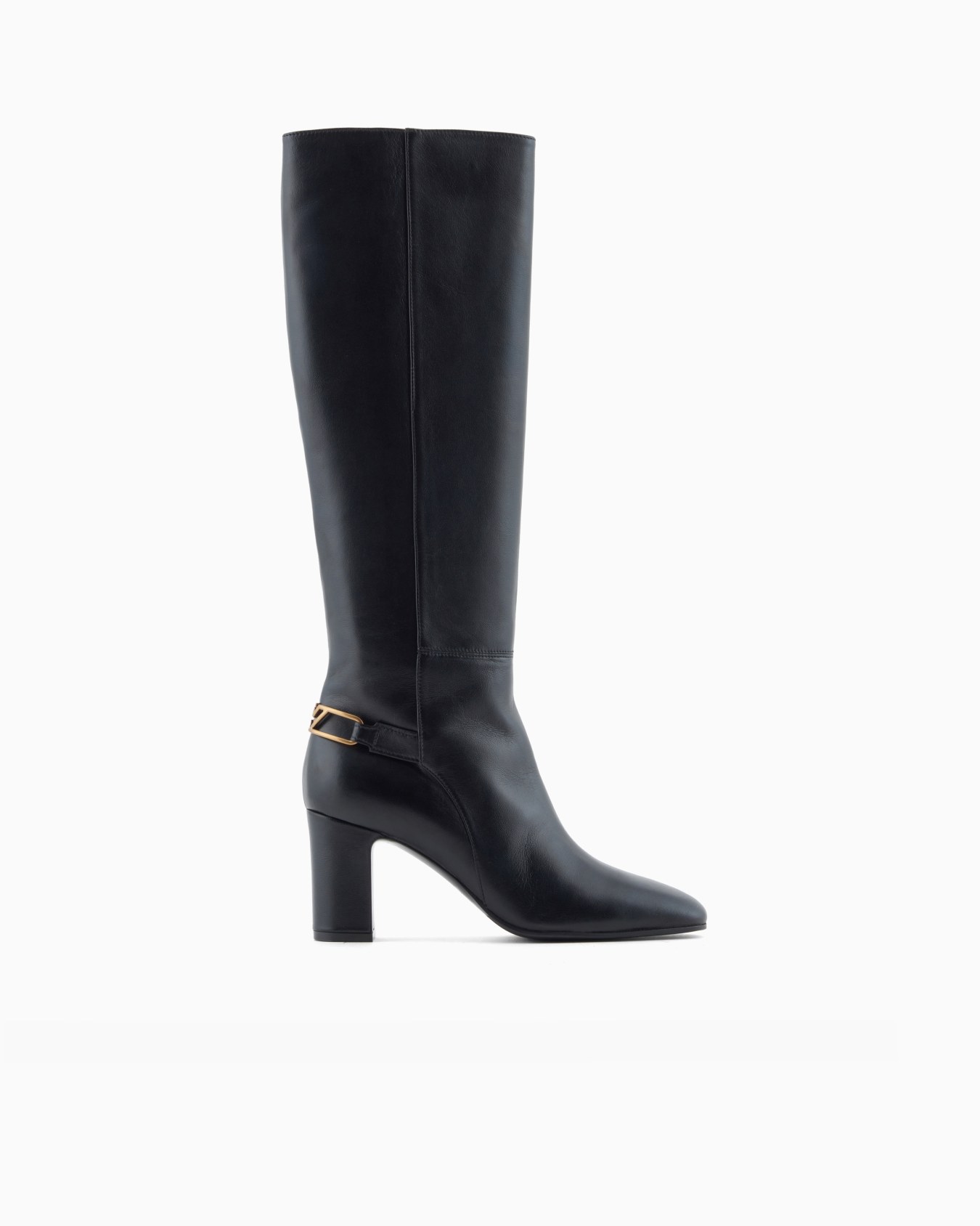 Botas de napa con tira y placa de águila Diapositiva 0