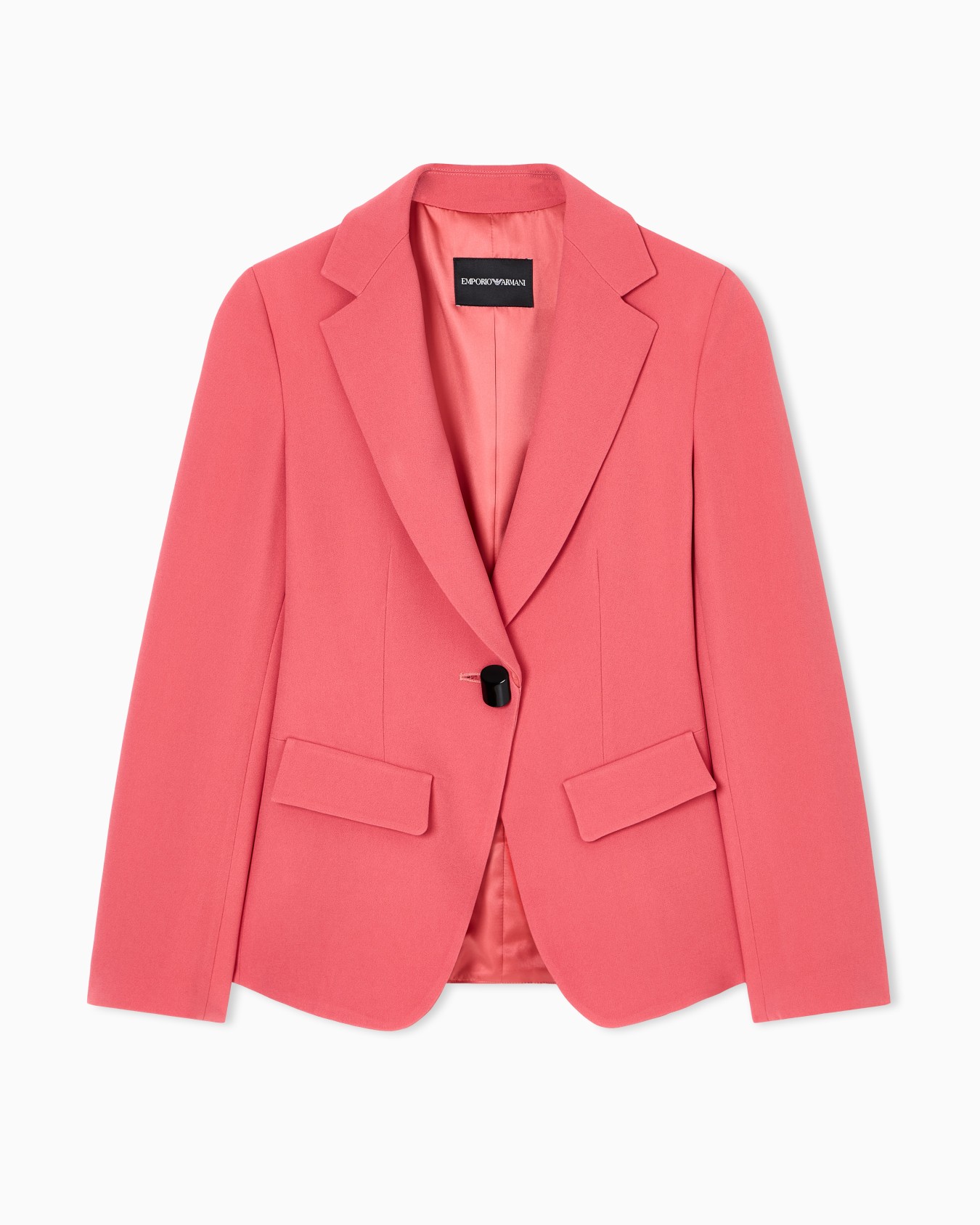 Blazer à simple boutonnage en crêpe cady Diapositive 0