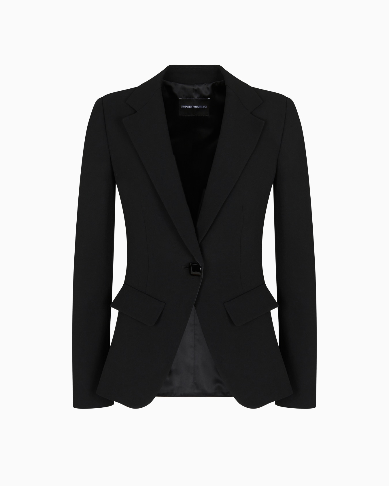 Blazer à simple boutonnage en crêpe cady Diapositive 0