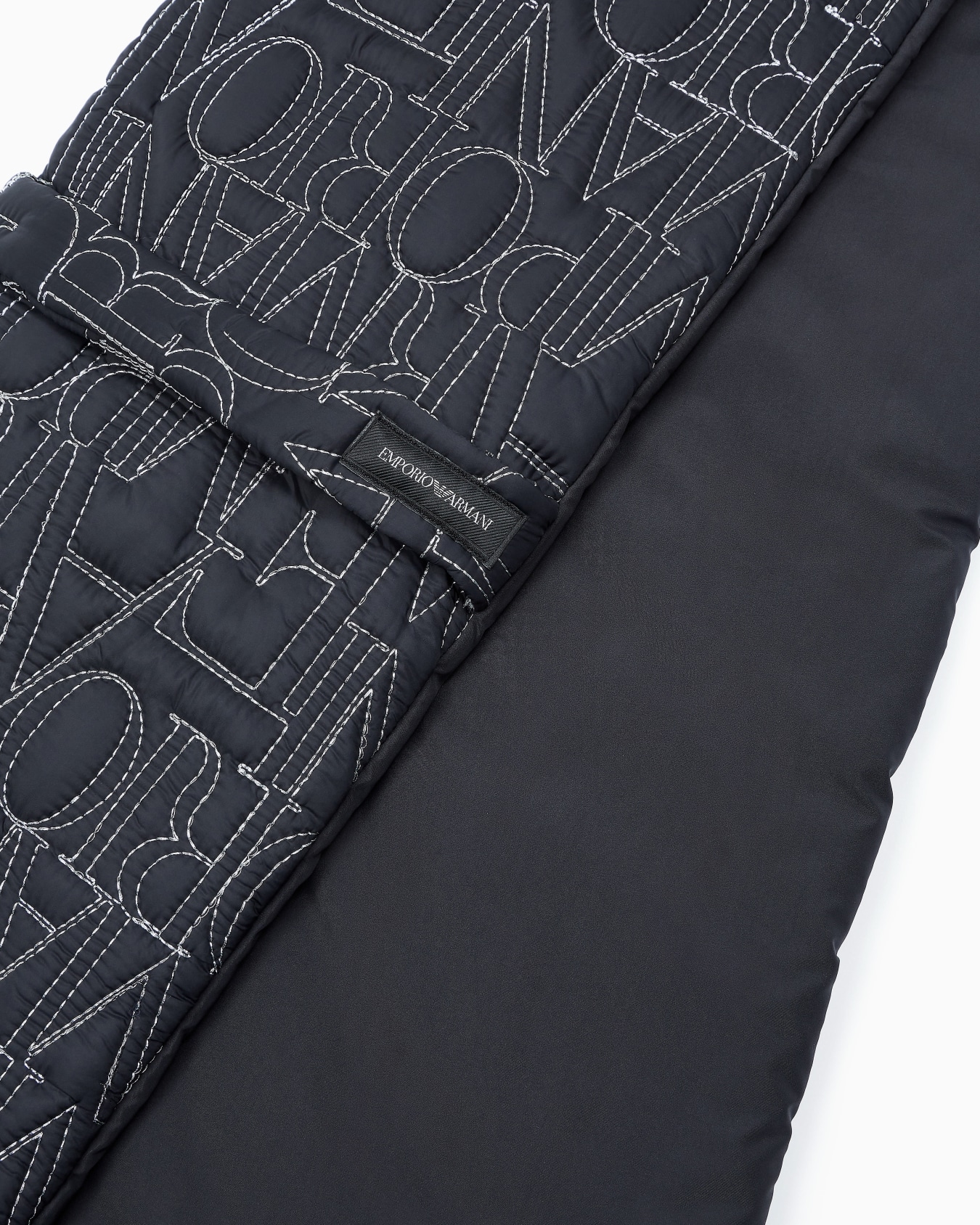 Nylon scarf with embroidered logo Slide 1