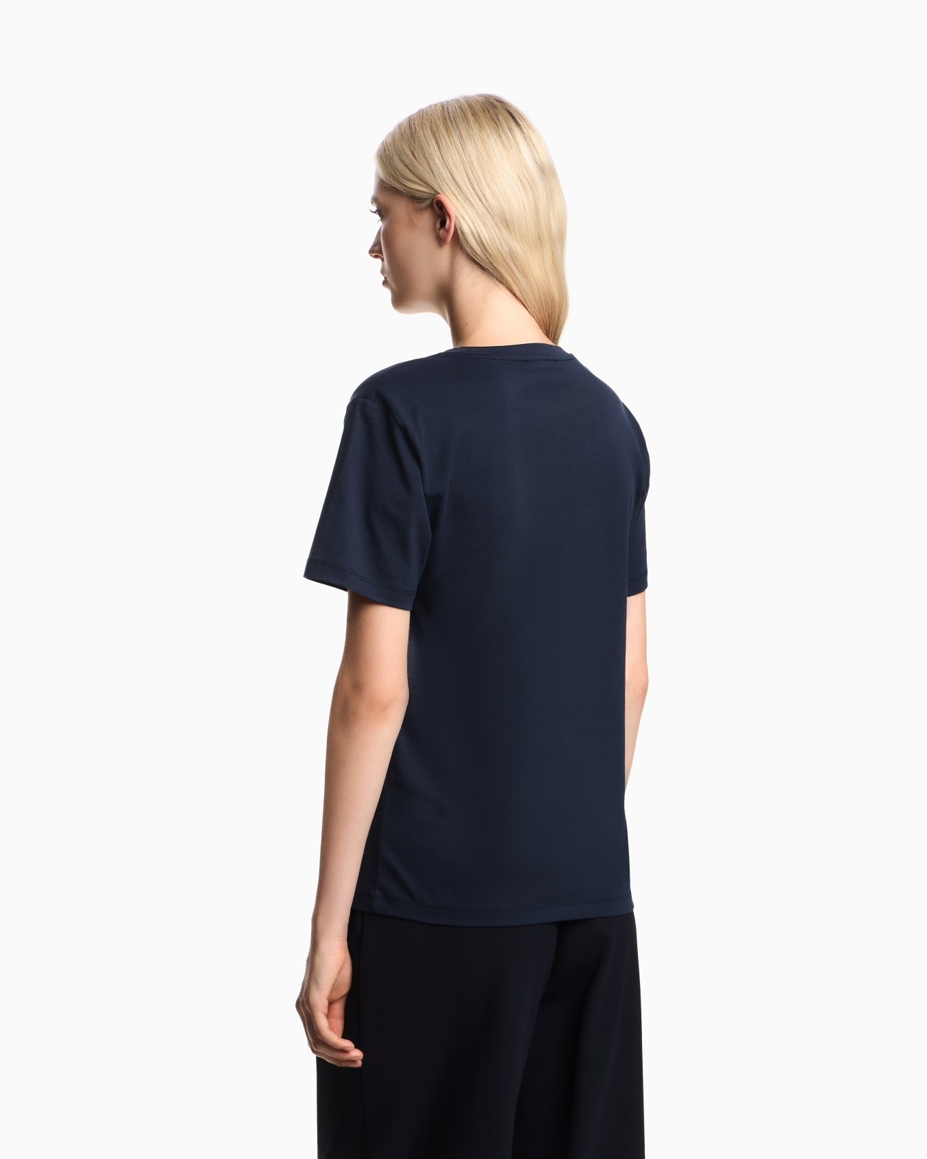 ASV Winter Urbanism capsule collection organic-jersey T-shirt with logo embroidery Slide 2