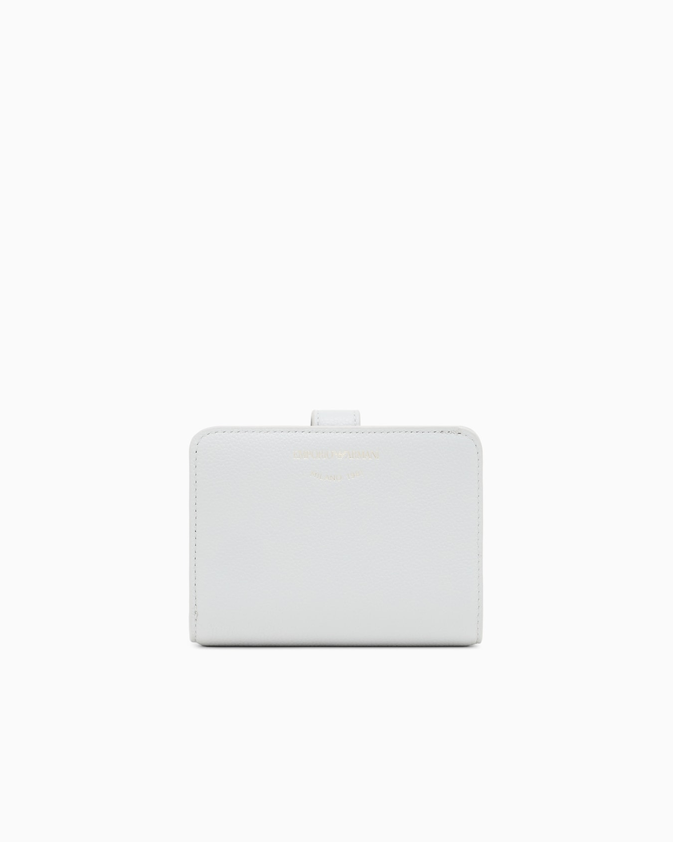 Portefeuille à deux volets en cuir martelé Diapositive 0