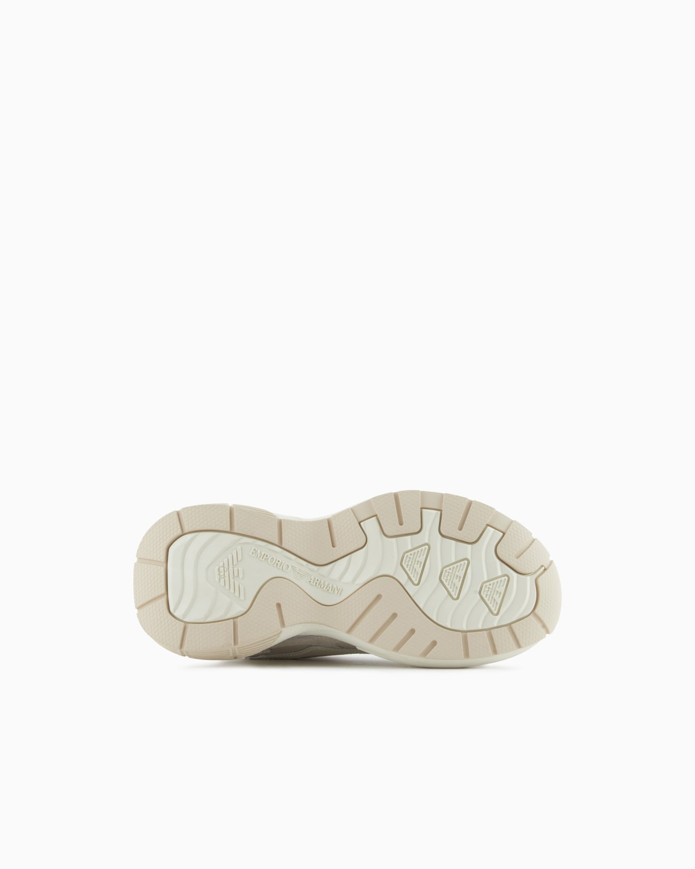 Sneakers in pelle con dettagli in velluto e logo signature Slide 5