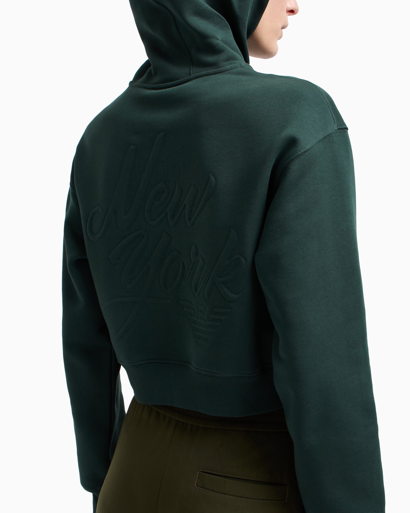Felpa in jersey con logo embossed Capaule New York ASV Slide 5