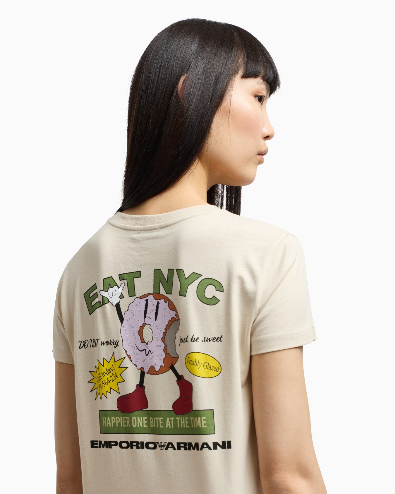ASV New York capsule collection jersey T-shirt with oversized print Slide 5