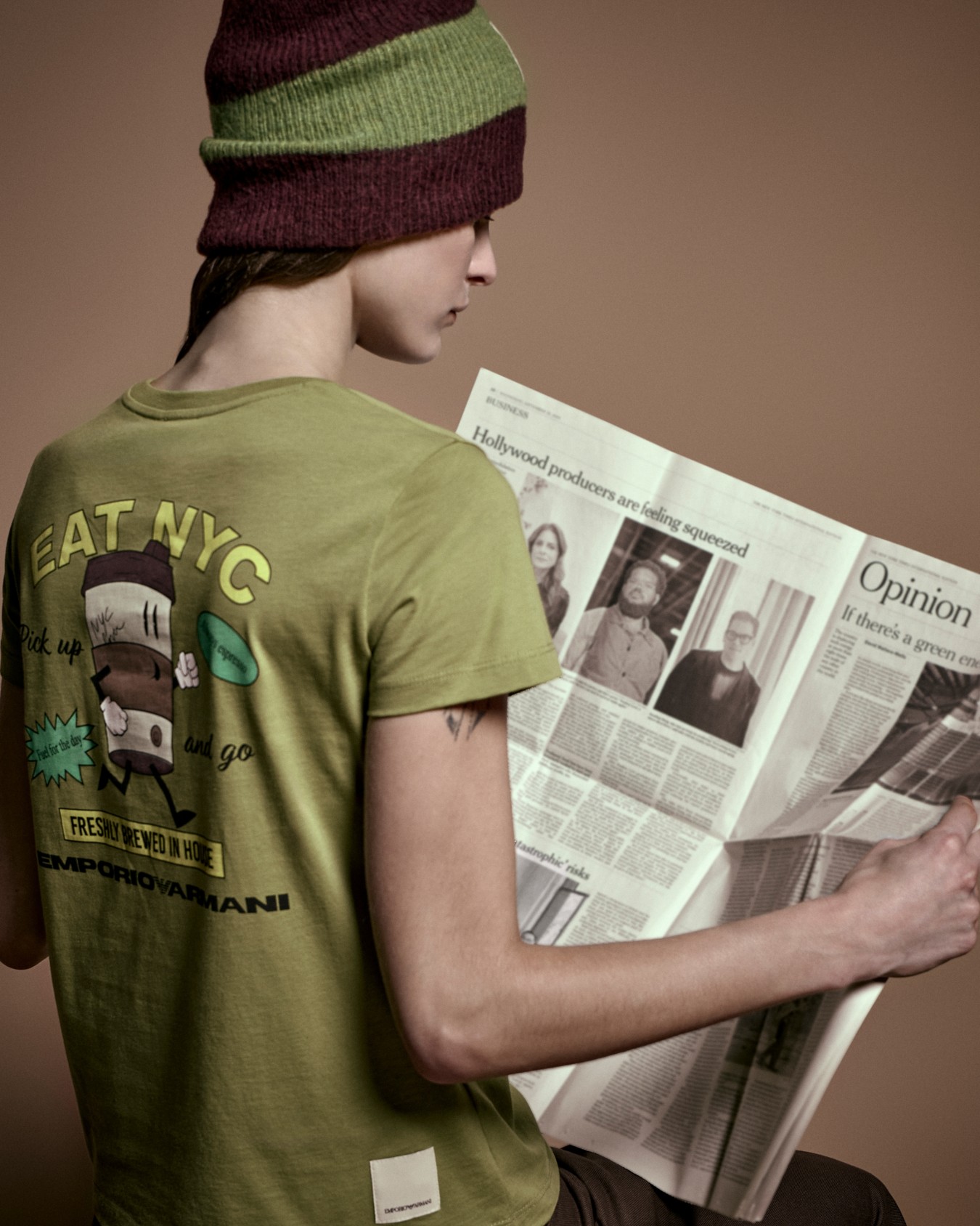 ASV New York capsule collection jersey T-shirt with oversized print Slide 5