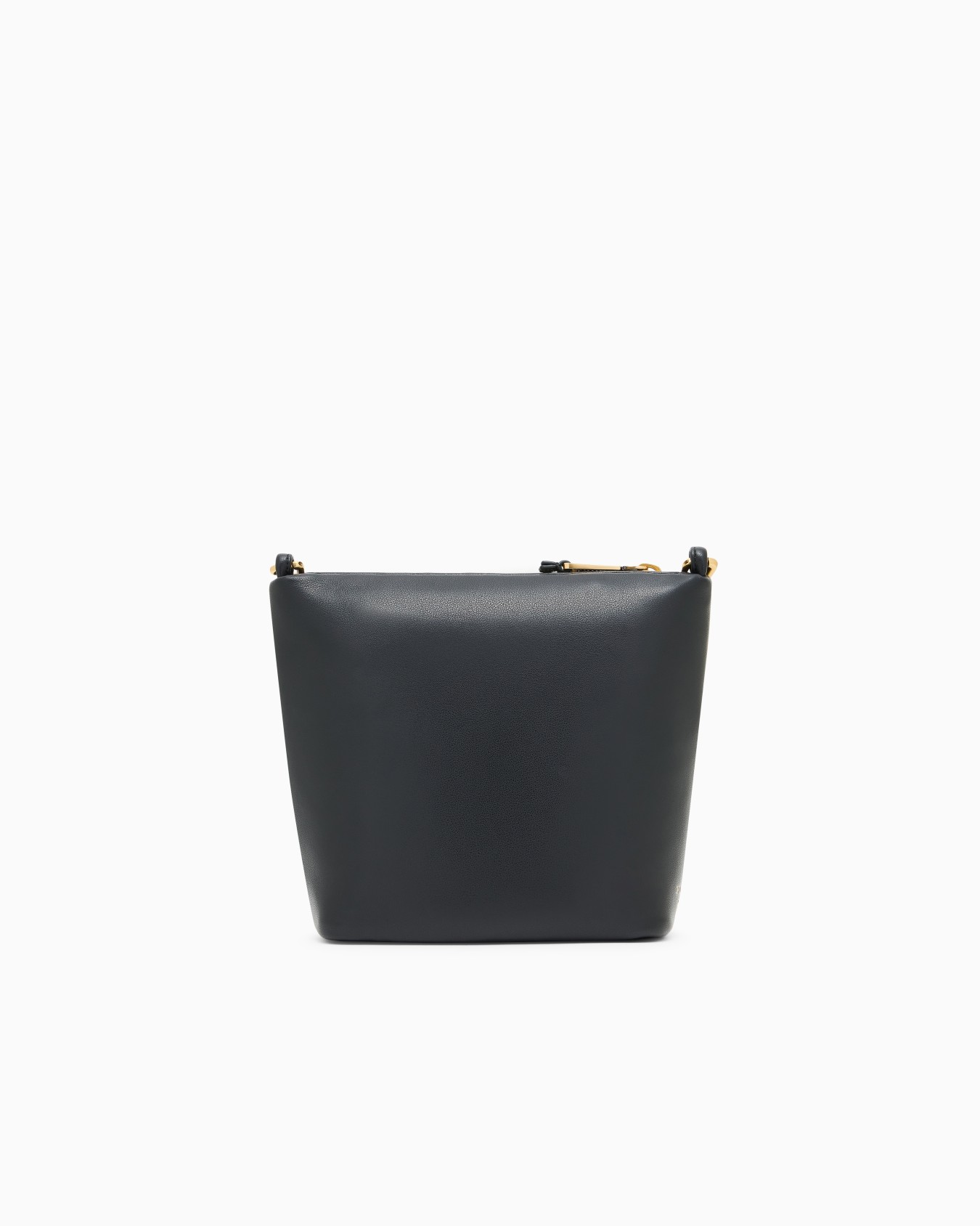 Leather small hobo bag with chain Slide 2