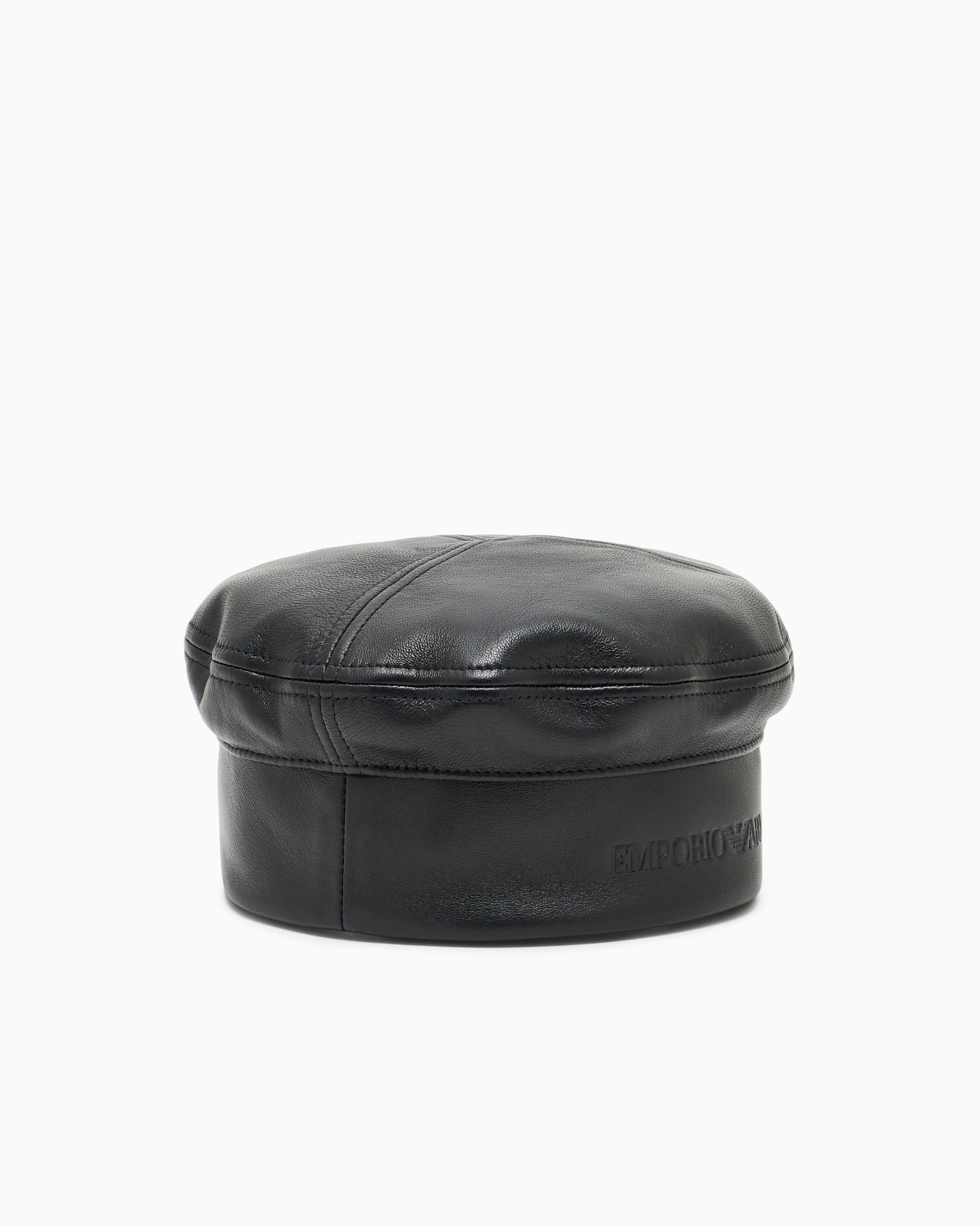 Béret en nappa avec logo Diapositive 0