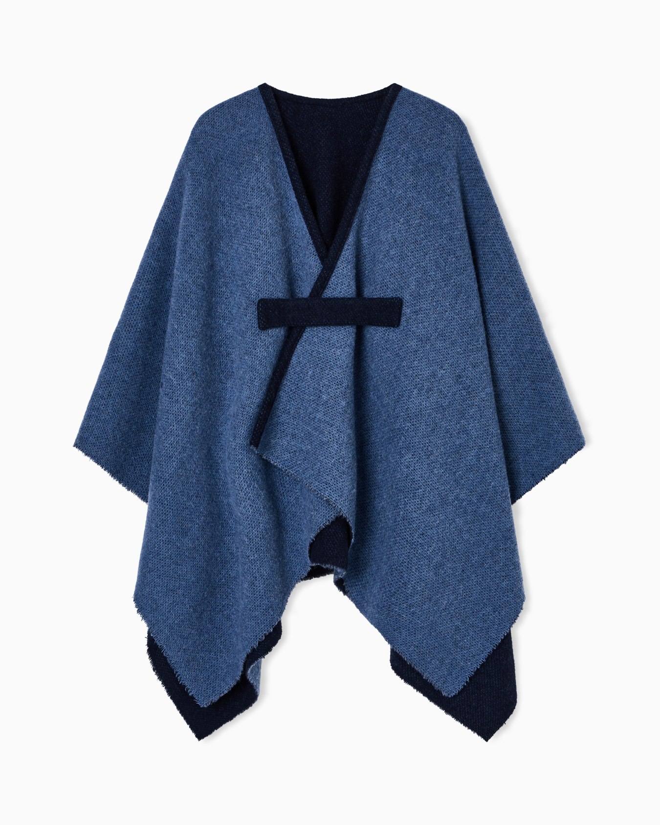 Double-sided wool cape Slide 3