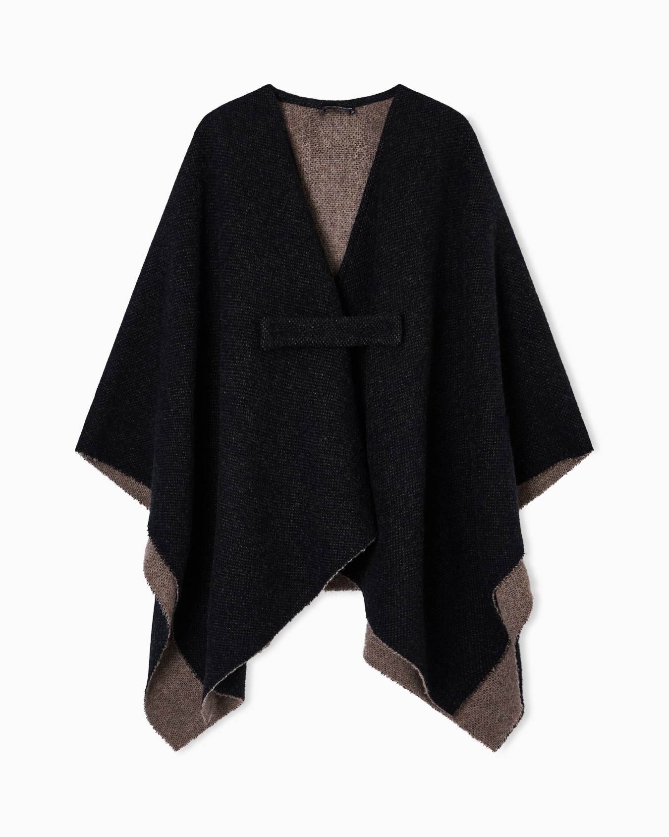 Double-sided wool cape Slide 0