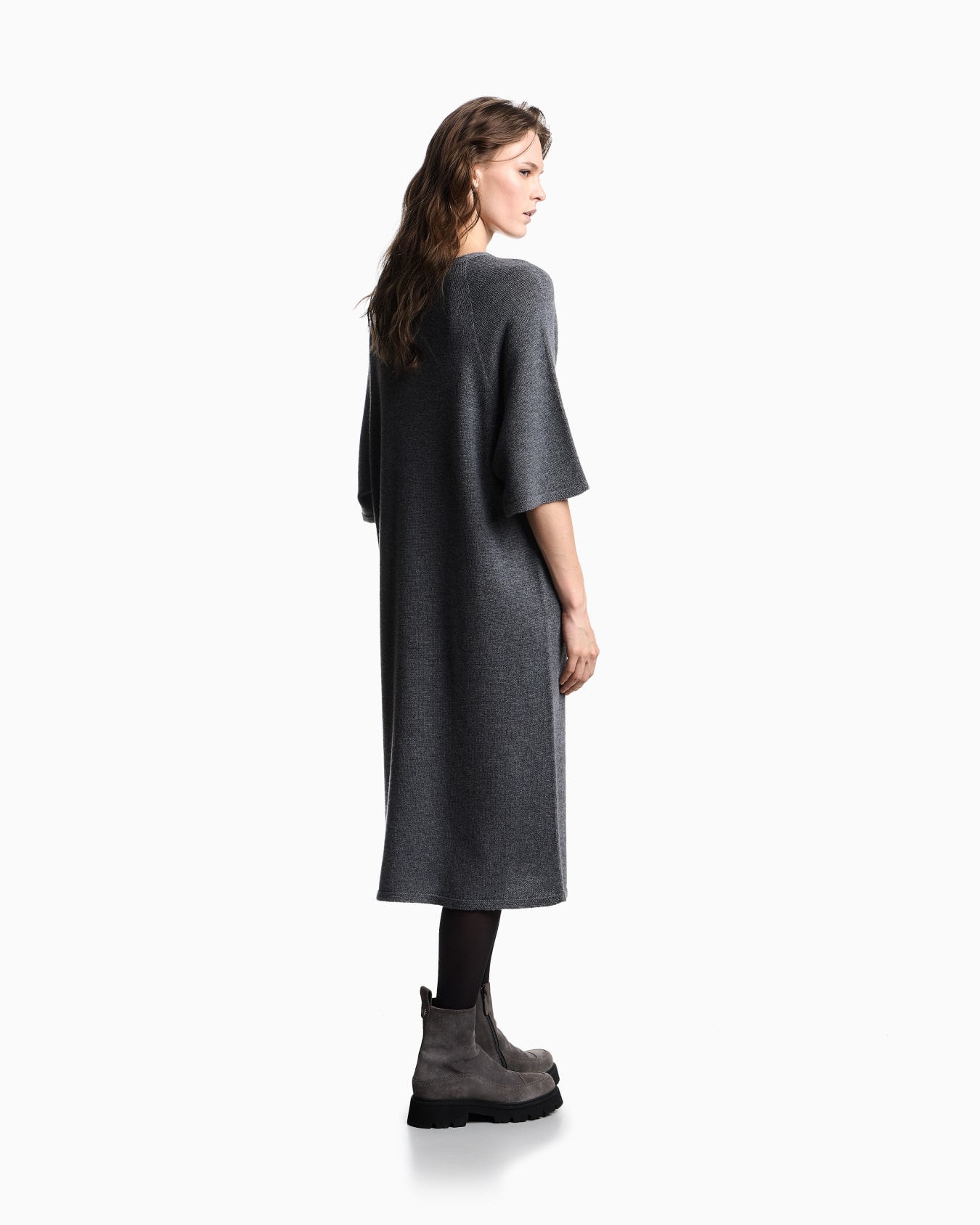 Abito lungo in lana e cashmere con maniche kimono Capsule Winter Urbanism Slide 2