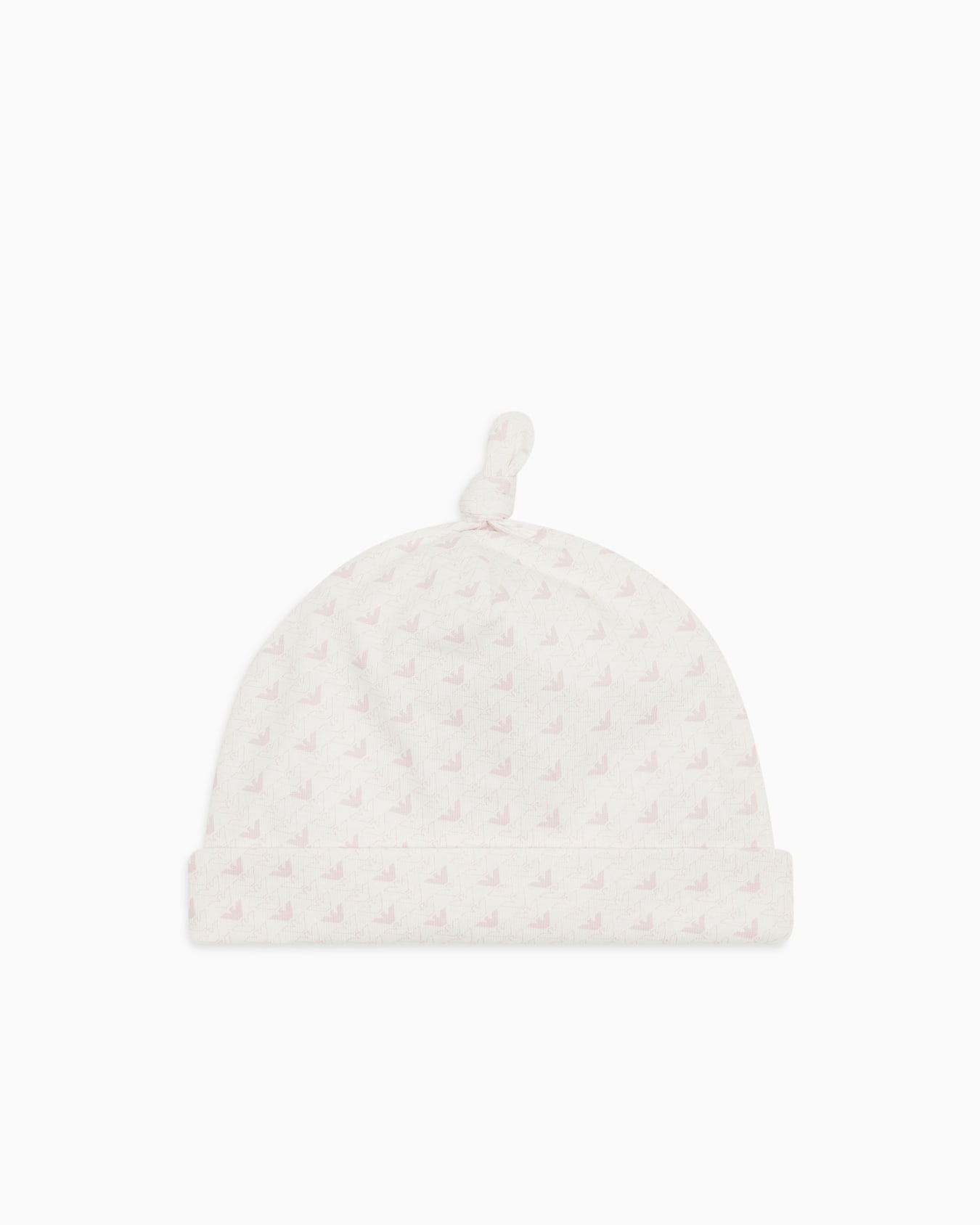 Jersey beanie with op-art eagles Slide 1