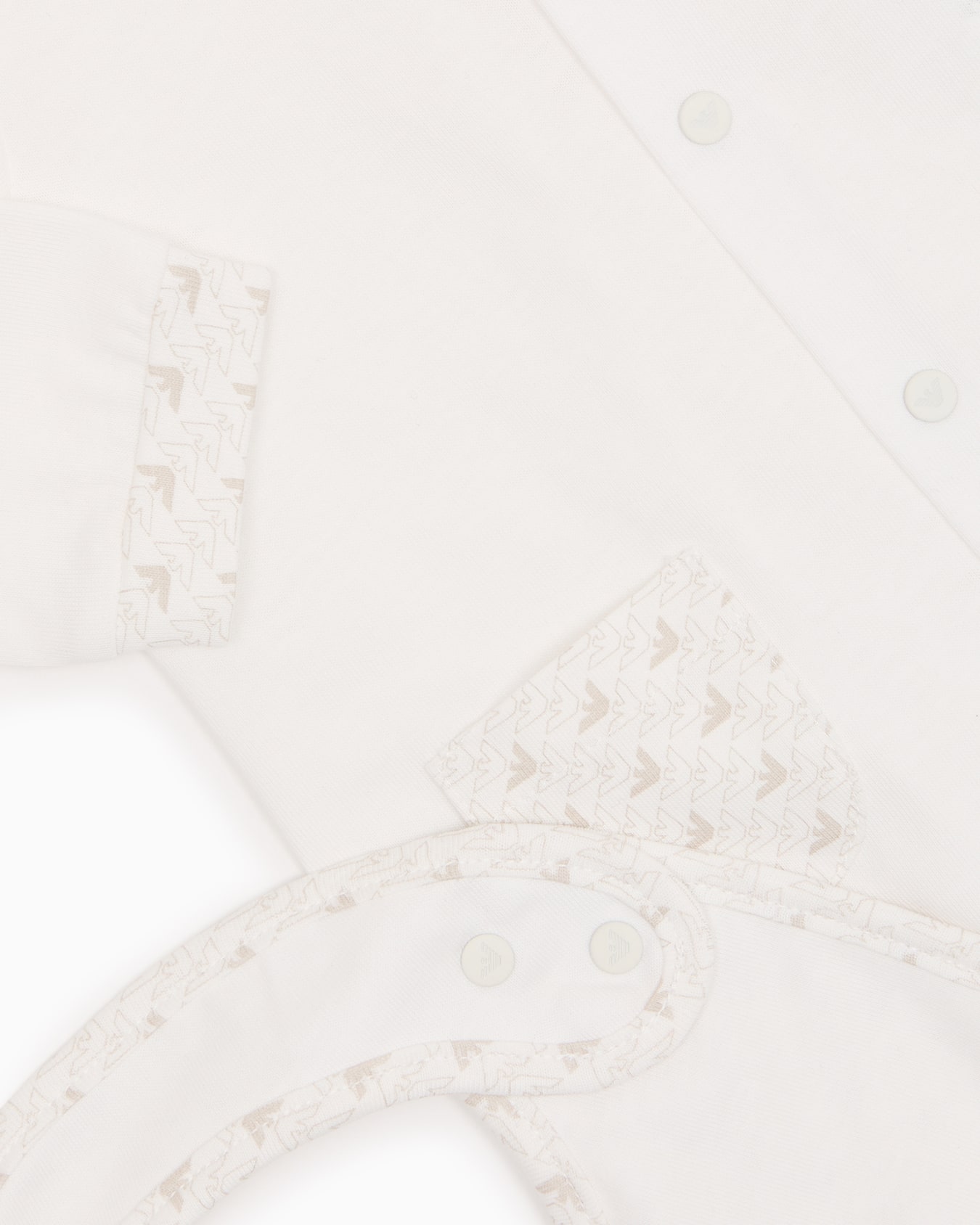 Geschenkset Playsuit und Lätzchen aus Jersey mit Optical-Adler-Print Folie 1