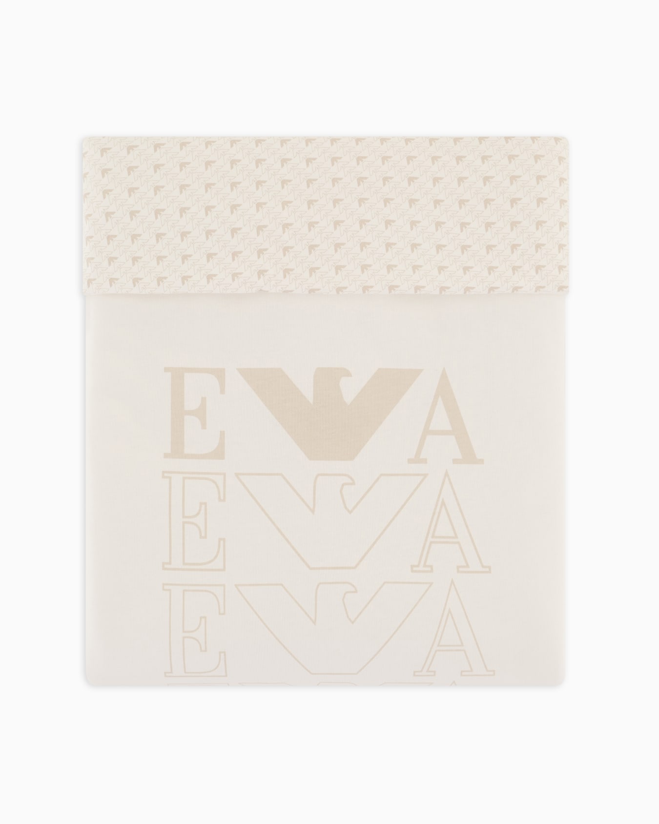 Double-faced blanket with op-art logo and eagles Slide 0