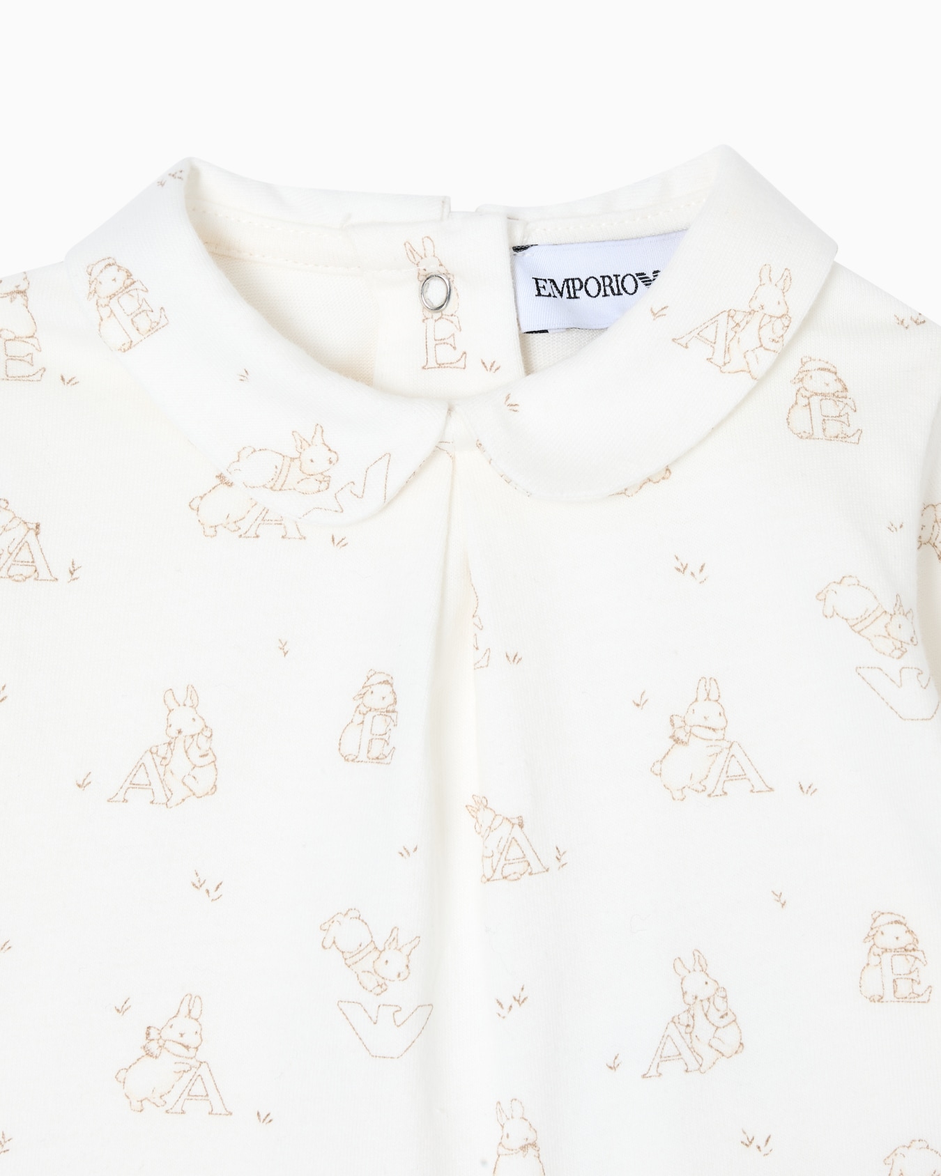 Funny winter print jersey onesie Slide 1