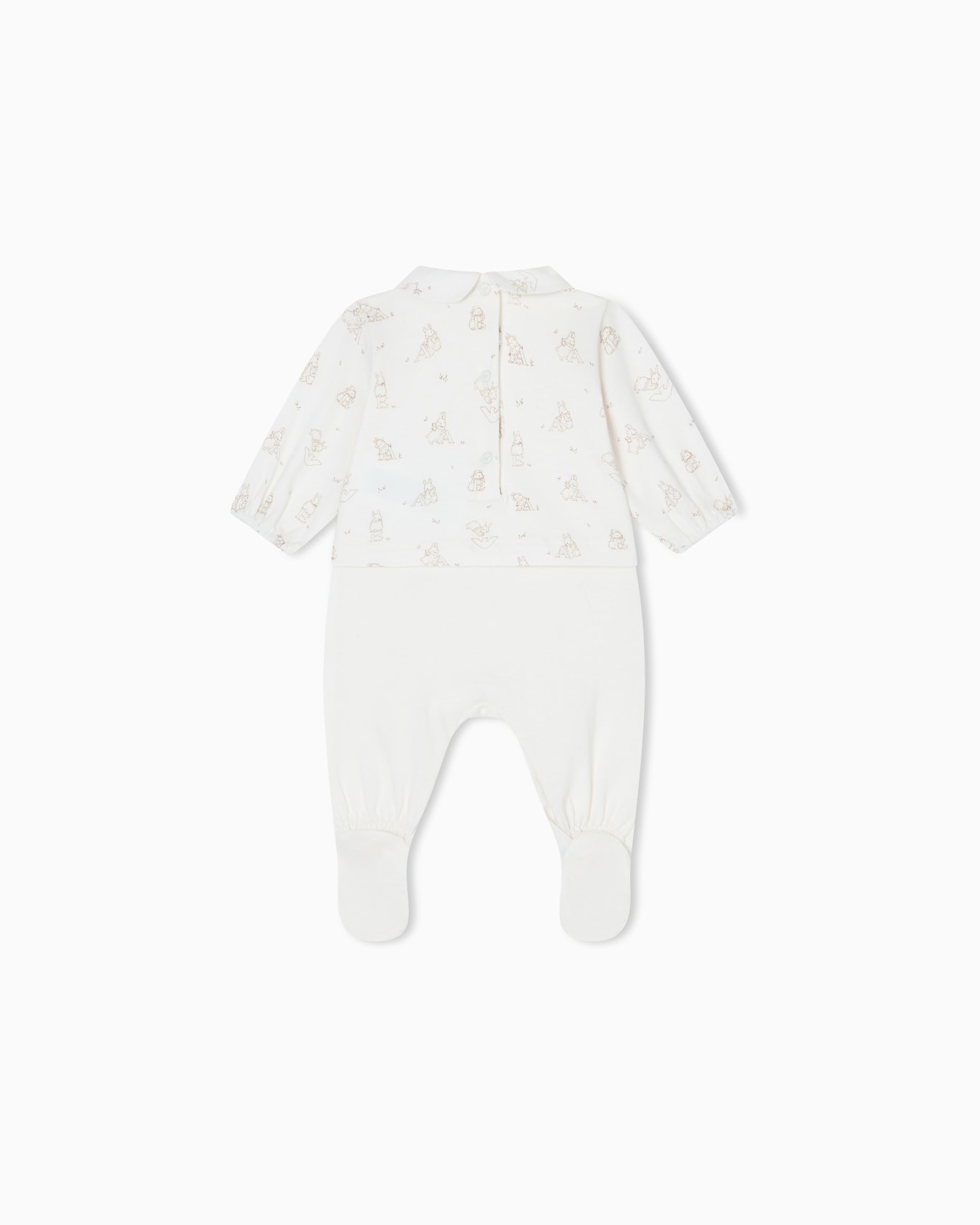 Funny winter print jersey onesie Slide 2