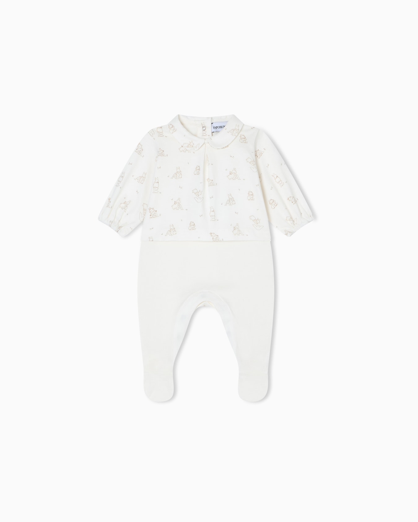 Funny winter print jersey onesie Slide 0