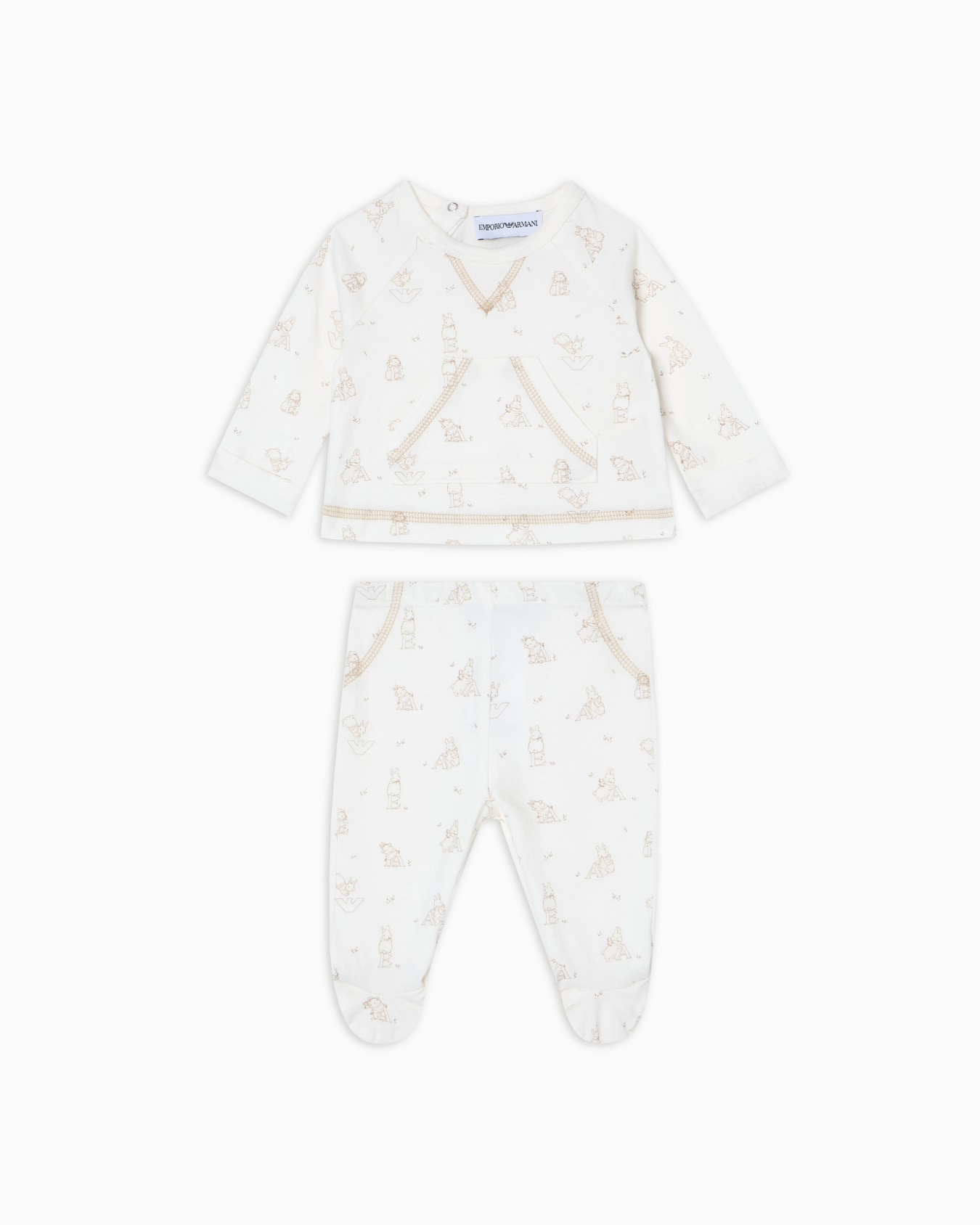 Funny winter sweatshirt and trousers set Slide 0