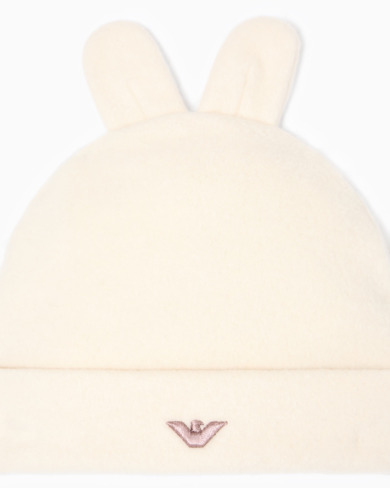 Soft bear fabric beanie with ears Slide 1